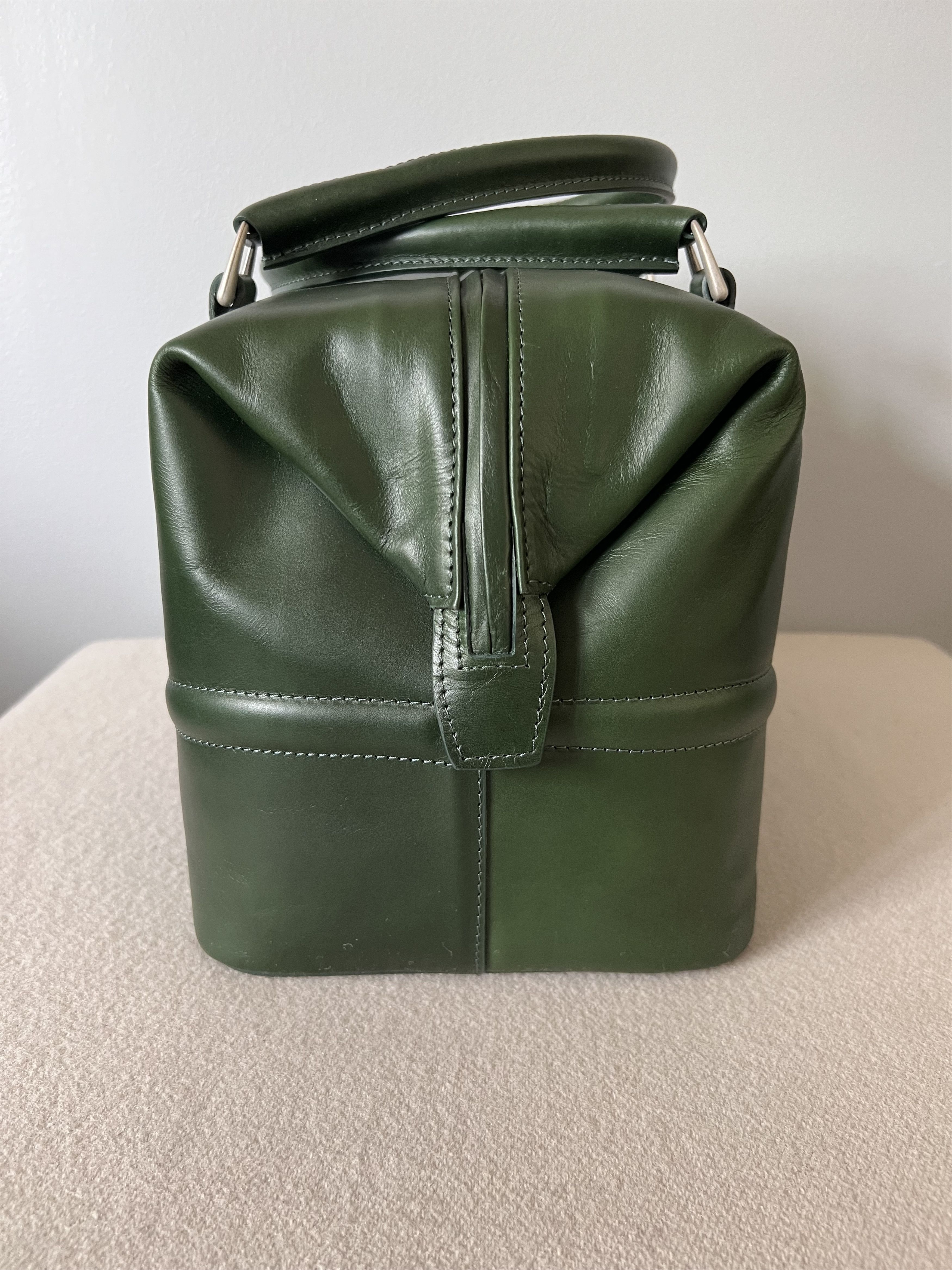 Enfants Riches Deprimes Enfants Riches Deprimes Leather Bowling Bag in Green Size ONE SIZE - 5 Thumbnail