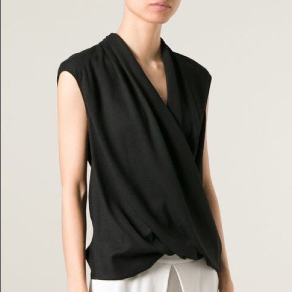 Helmut Lang 💥Helmut Lang Tank Top Shirt Black Size S / US 4 / IT 40 - 2 Thumbnail