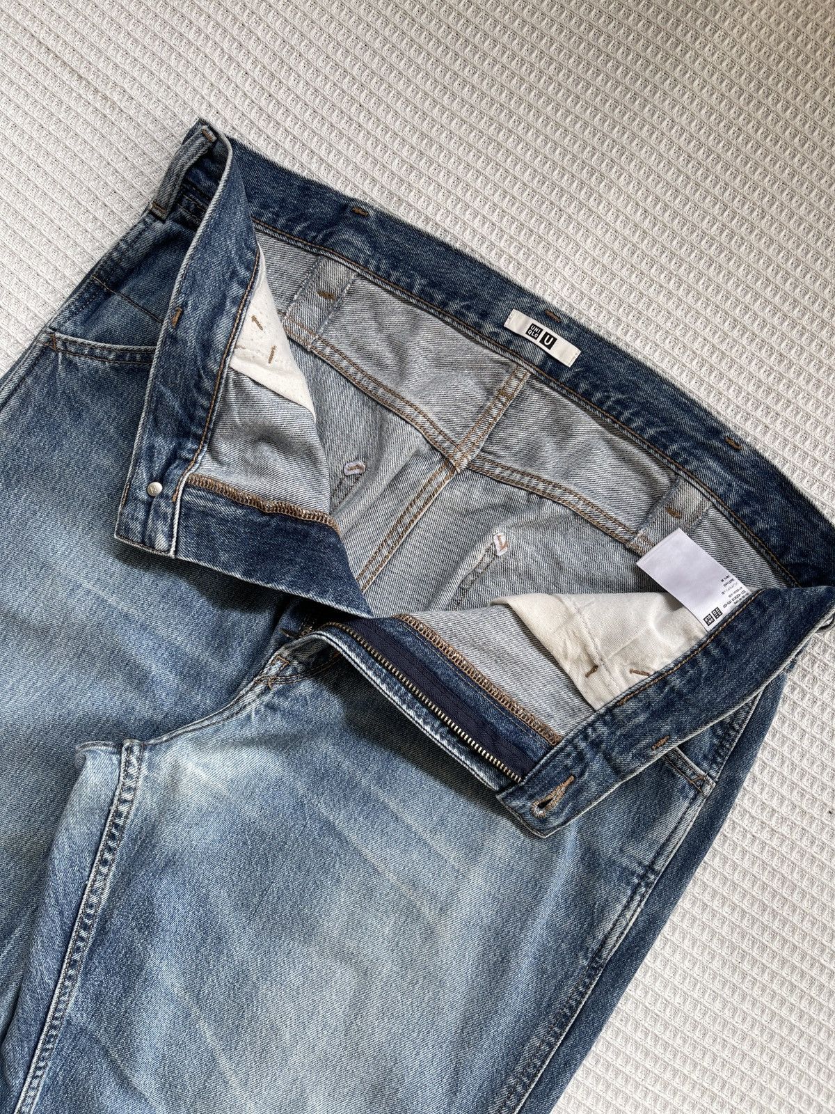 Christophe Lemaire Rare🔥Uniqlo U Lemaire Denim Wide Leg Baggy Jeans Size US 38 / EU 54 - 5 Thumbnail