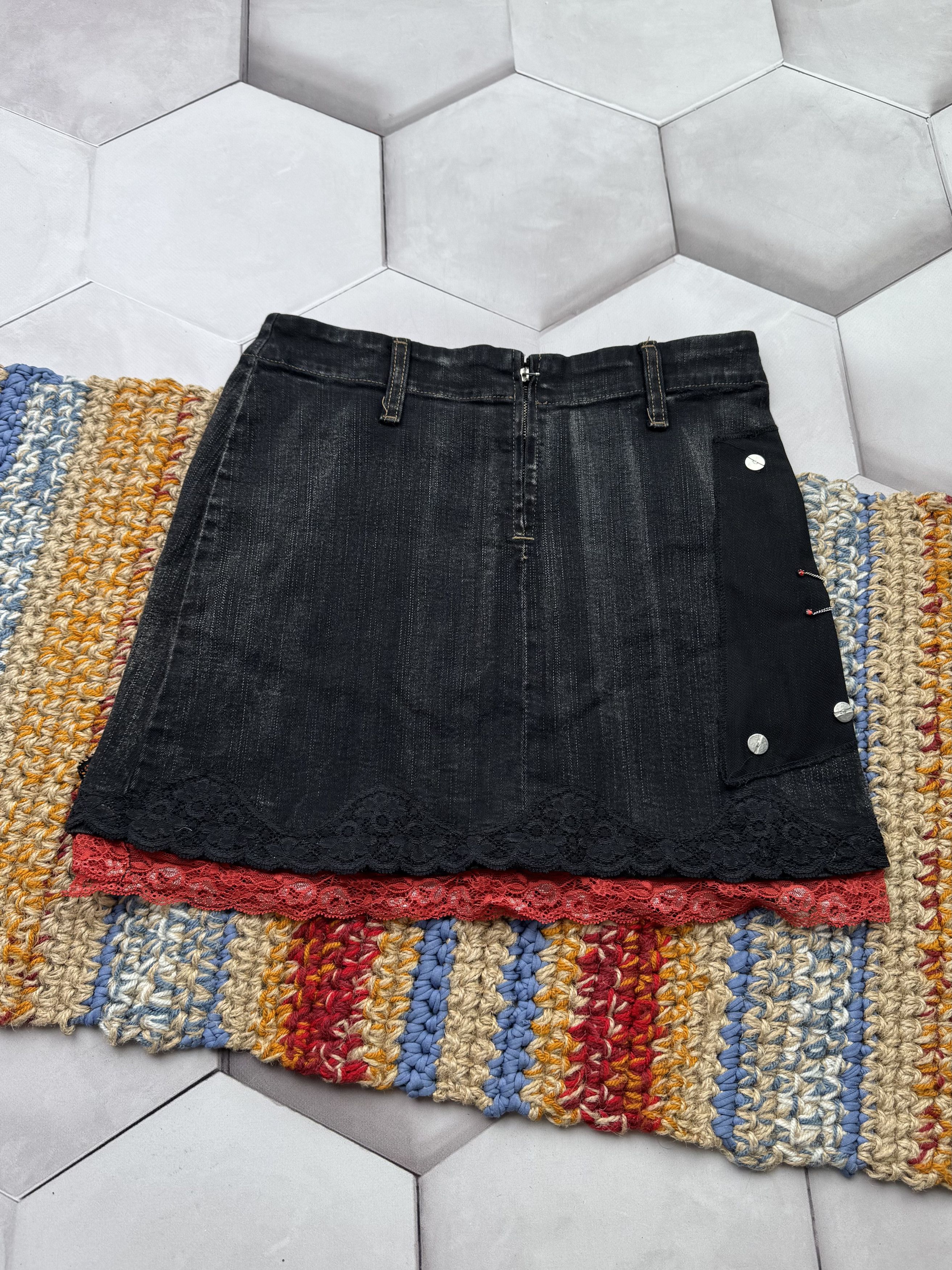 Vintage Vintage Mini Skirt (E4) Size 25" / US 0 / IT 36 - 3 Thumbnail