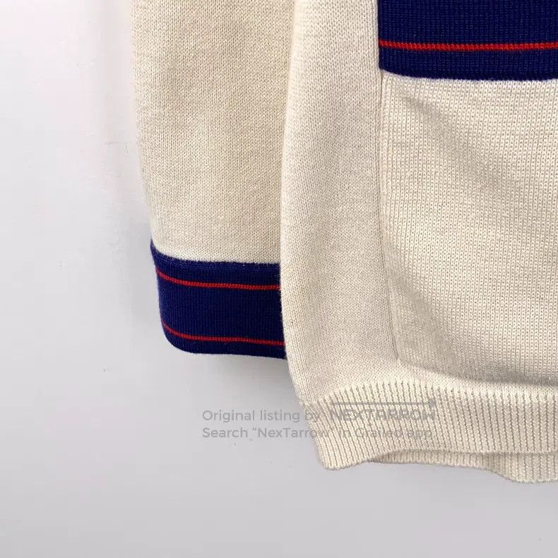 Gucci Gucci Beige bee embroidered cotton V-neck single-breasted Size US XL / EU 56 / 4 - 4 Thumbnail