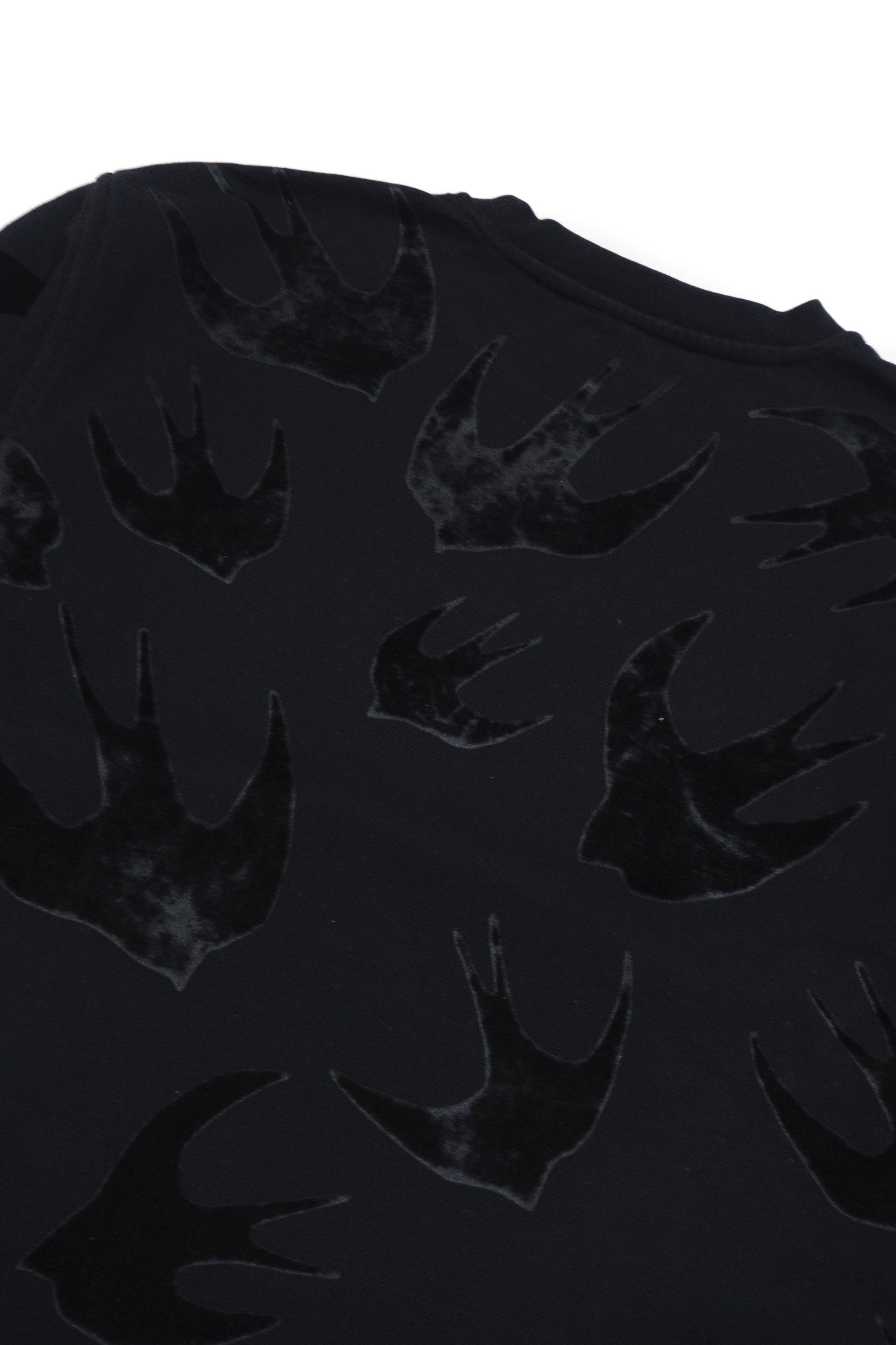 Alexander McQueen Birds Velour Logos Monogram Sweatshirt Size US XXS / EU 40 - 4 Thumbnail