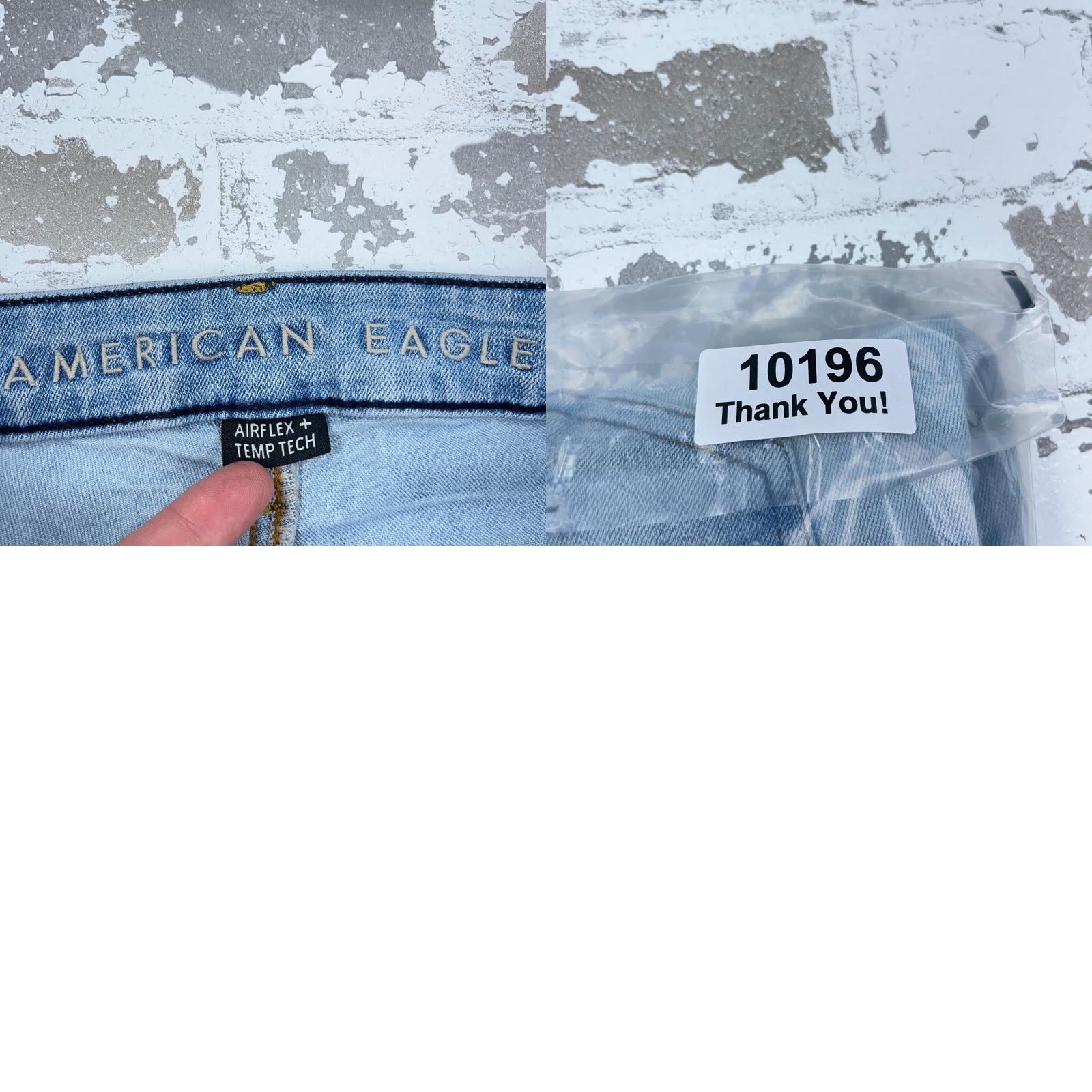American Eagle Outfitters American Eagle Jeans Men 30x34 Athletic Skinny Fit Light Wash Blue 5-Pocket Denim Size US 30 / EU 46 - 9 Thumbnail