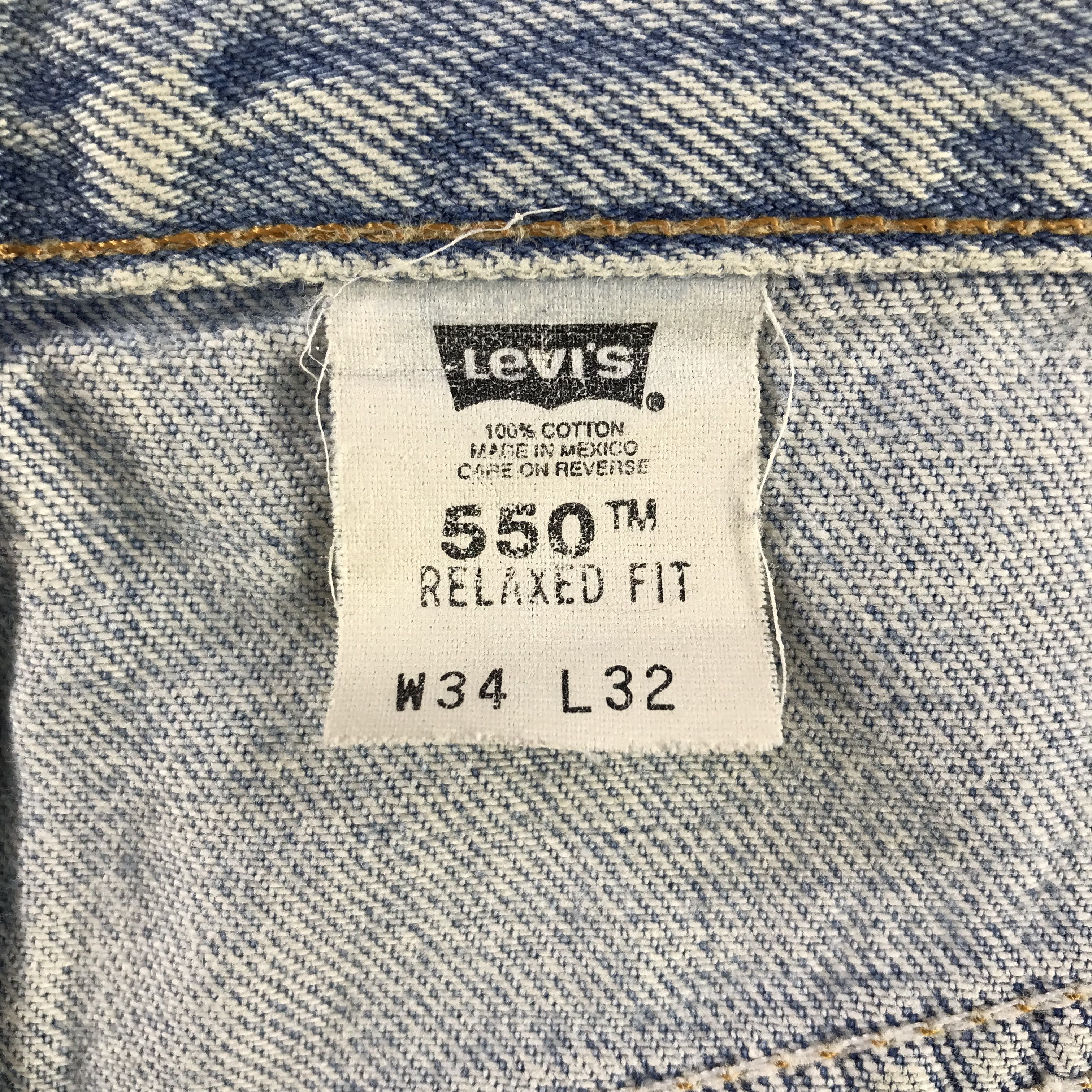 Levi's Vintage Levis 550 Jeans Relaxed Fit Denim KJ3358 Size US 34 / EU 50 - 11 Thumbnail