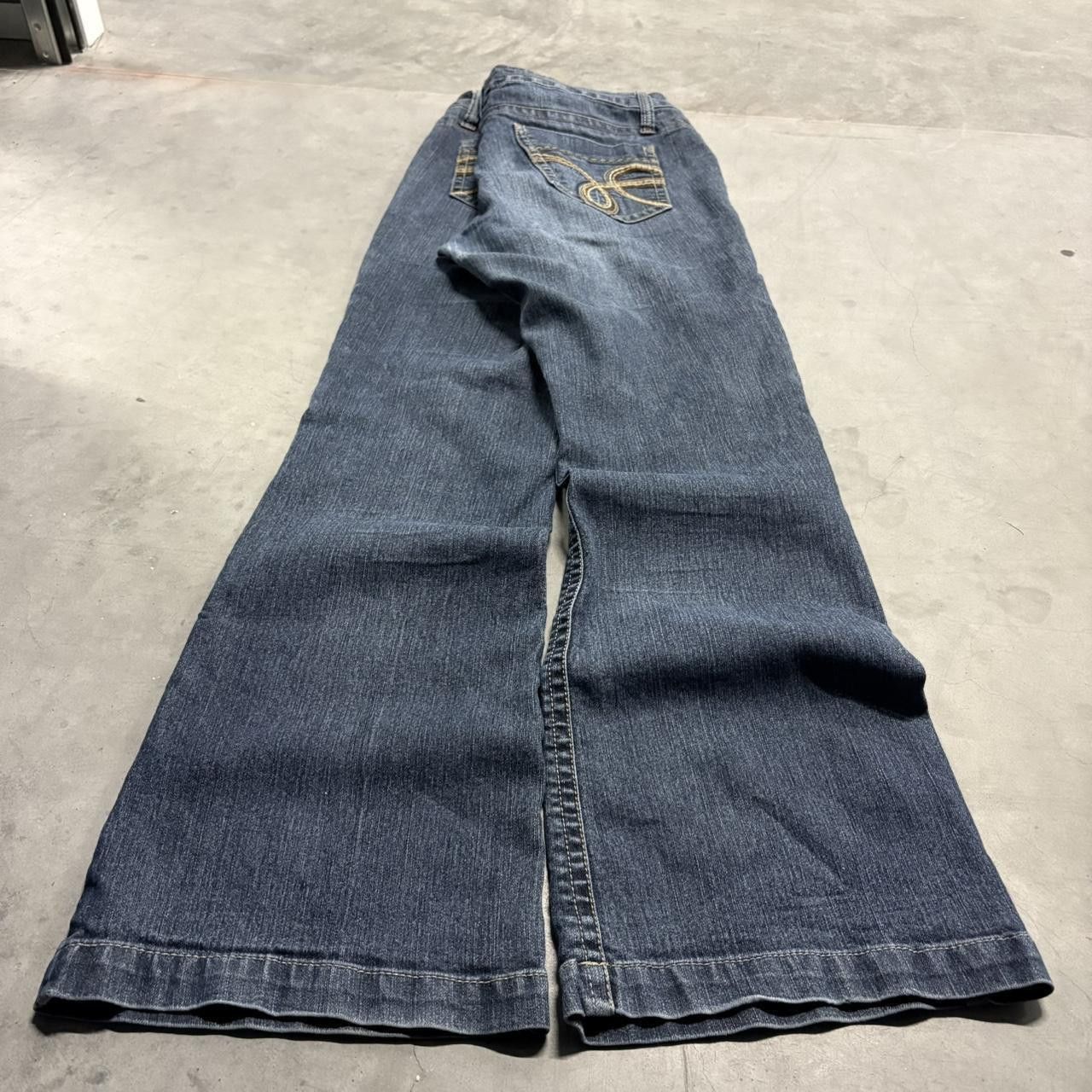 Vintage Crazy Vintage Y2K/2000s Flared Wideleg Truce Dark Wash Denim Jeans! Size US 36 / EU 52 - 6 Thumbnail