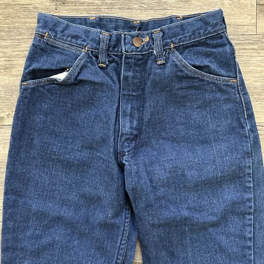 Wrangler Vintage 70s Wrangler Flared Bellbottom Denim Jeans Size US 26 / EU 42 - 5 Thumbnail