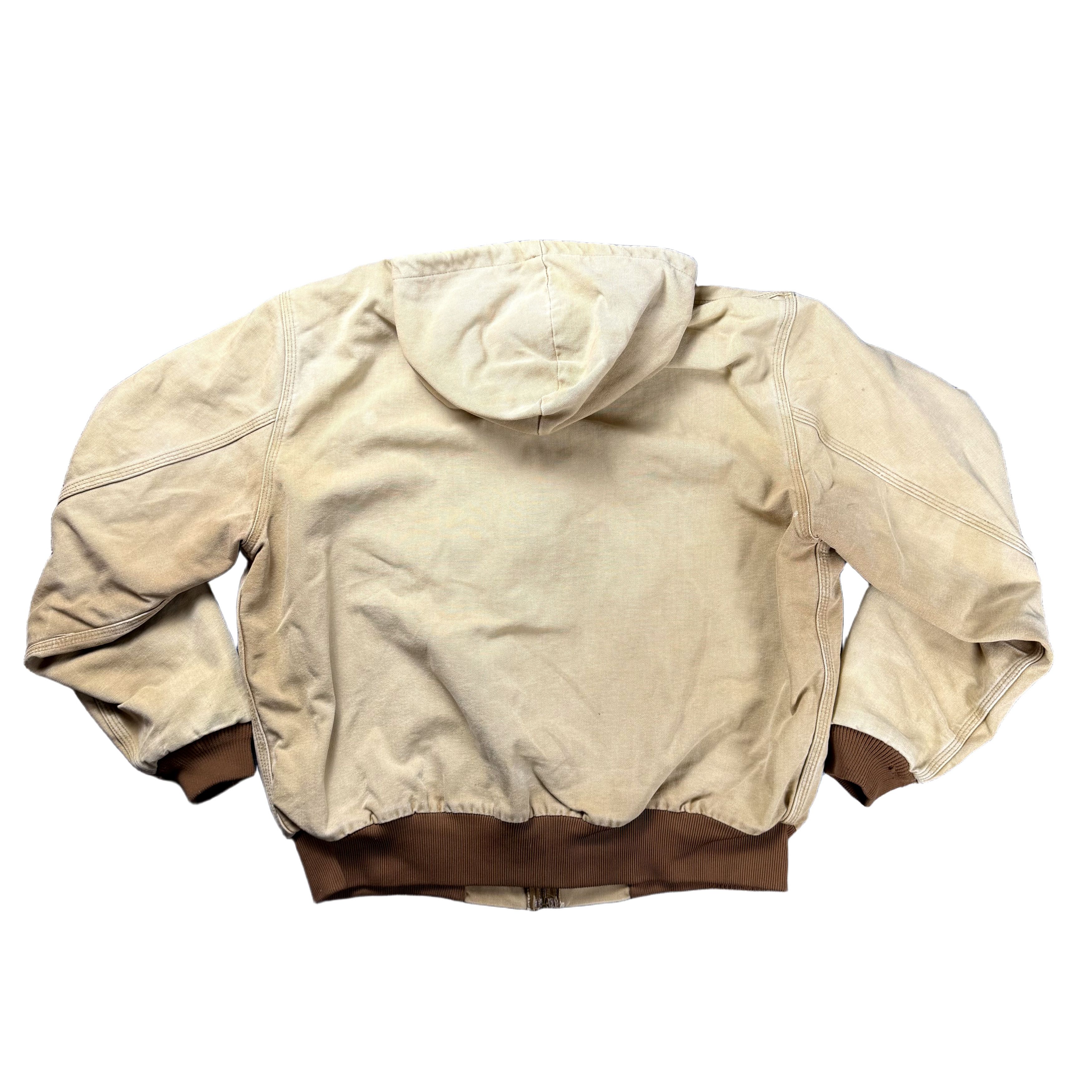 Carhartt Vintage 90s Carhartt Sandstone Hooded Active Jacket Large Size US L / EU 52-54 / 3 - 3 Thumbnail