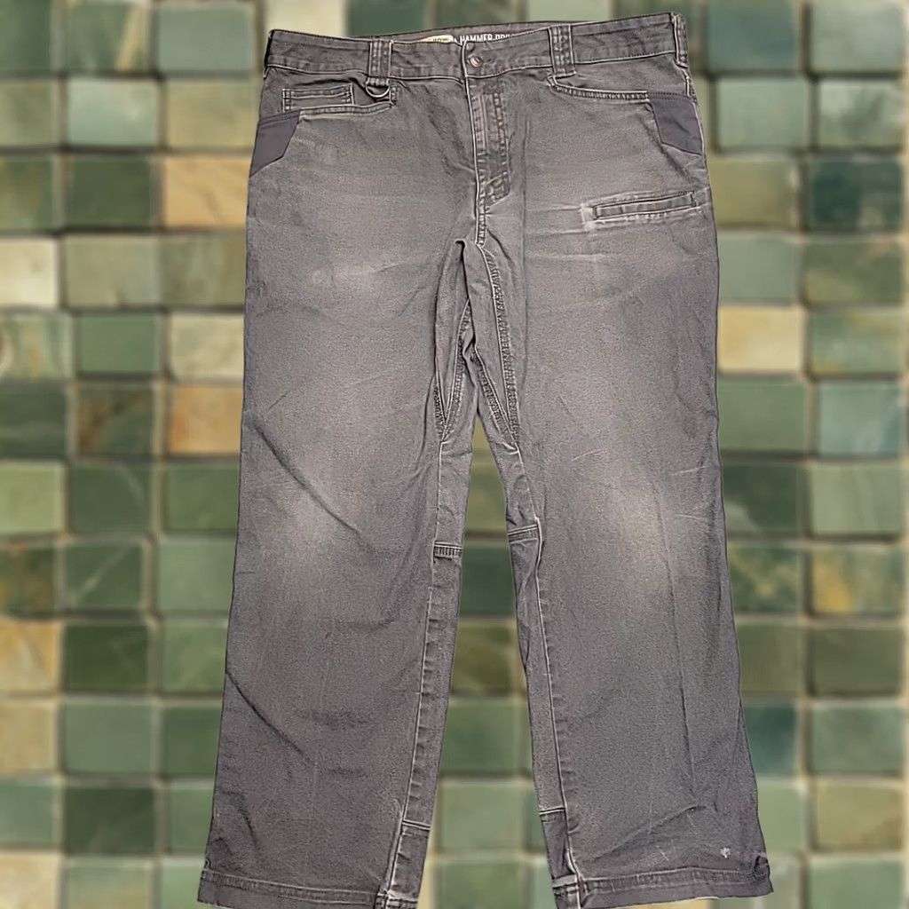 Vintage Noble Outfitters Hammer Drill Canvas Pants Mens 38x30 Gray Cargo Utility Outdoor Workwear Pants Size US 38 / EU 54 - 1 Thumbnail