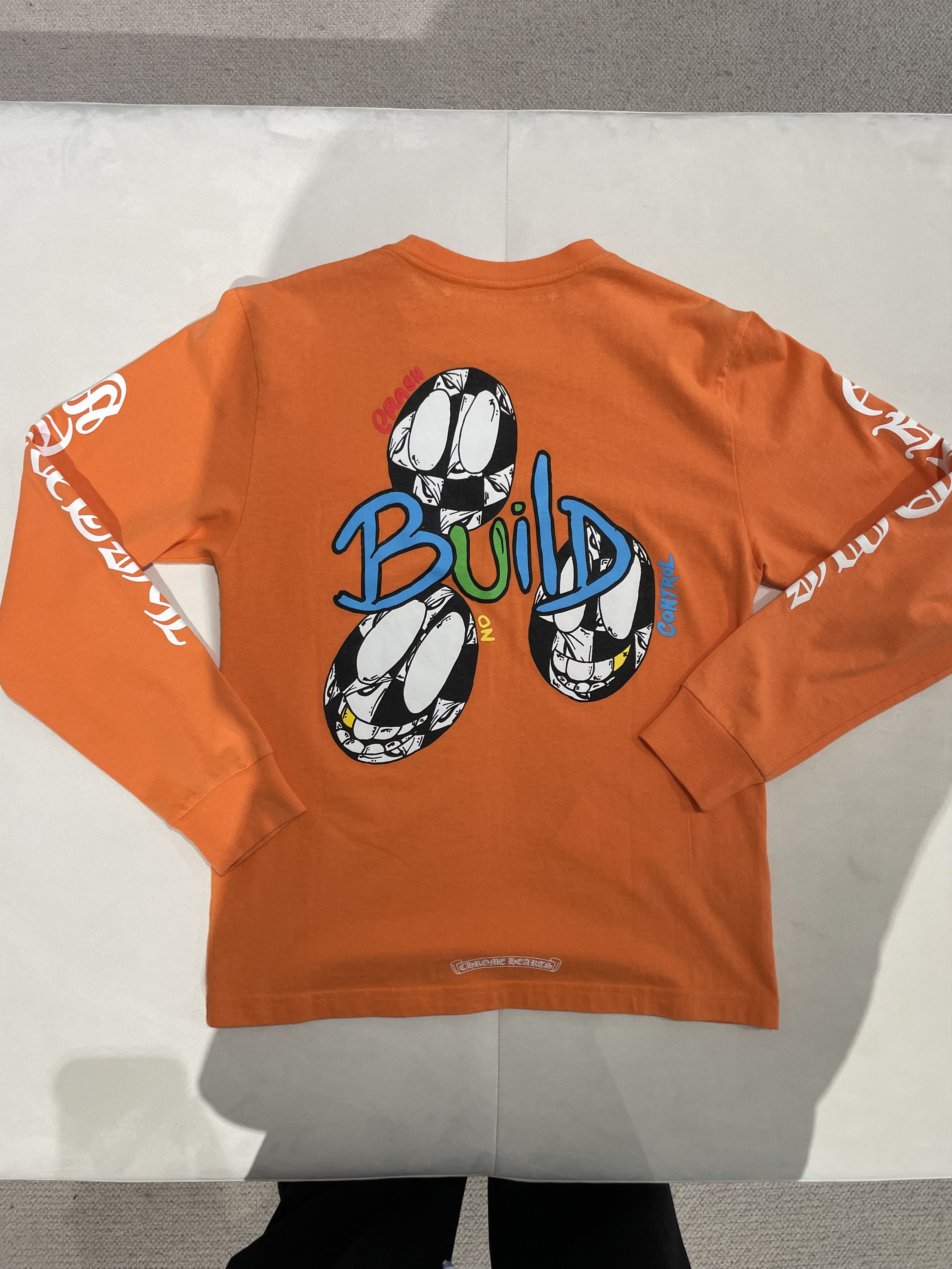 Chrome Hearts Matty Boy Orange Long Sleeve T-Shirt Tee