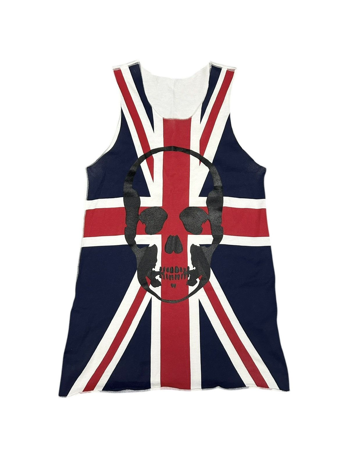 Lucien Pellat-Finet Union Jack Skull Tank Top Size XS / US 0-2 / IT 36-38 - 1 Thumbnail