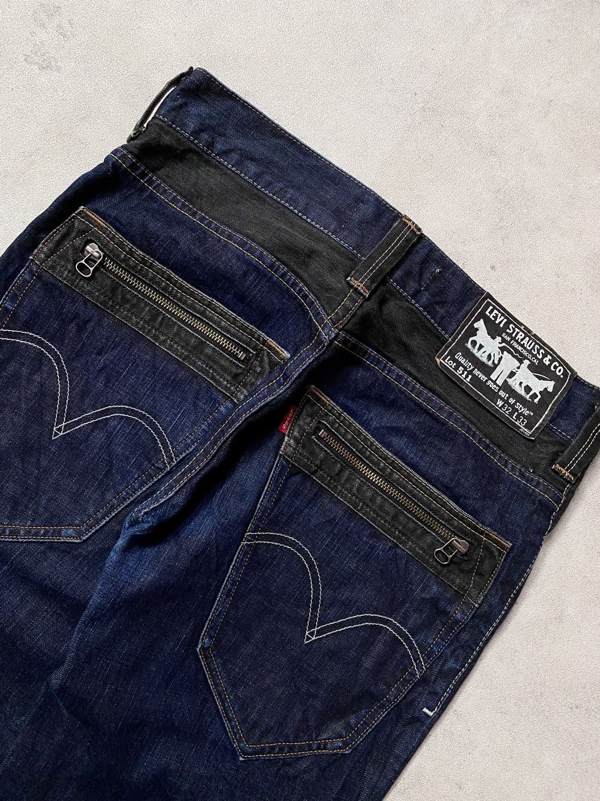Levi's Vintage 00s Levis 511 Japan Zip Pocket Indigo Denim Size US 32 / EU 48 - 5 Thumbnail