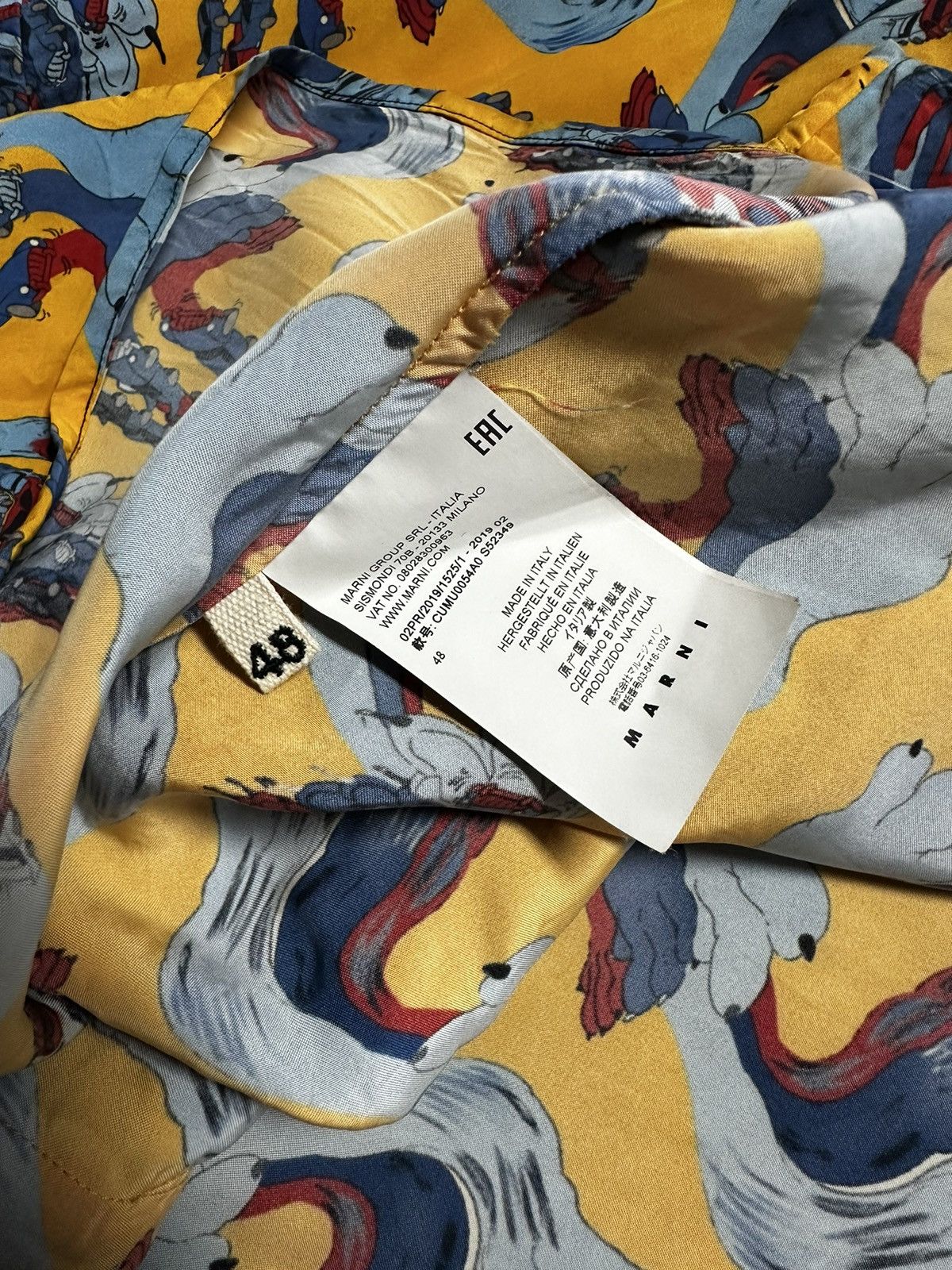 Marni Marni acid cars print viscose wrinkled shirt Size US M / EU 48-50 / 2 - 6 Thumbnail