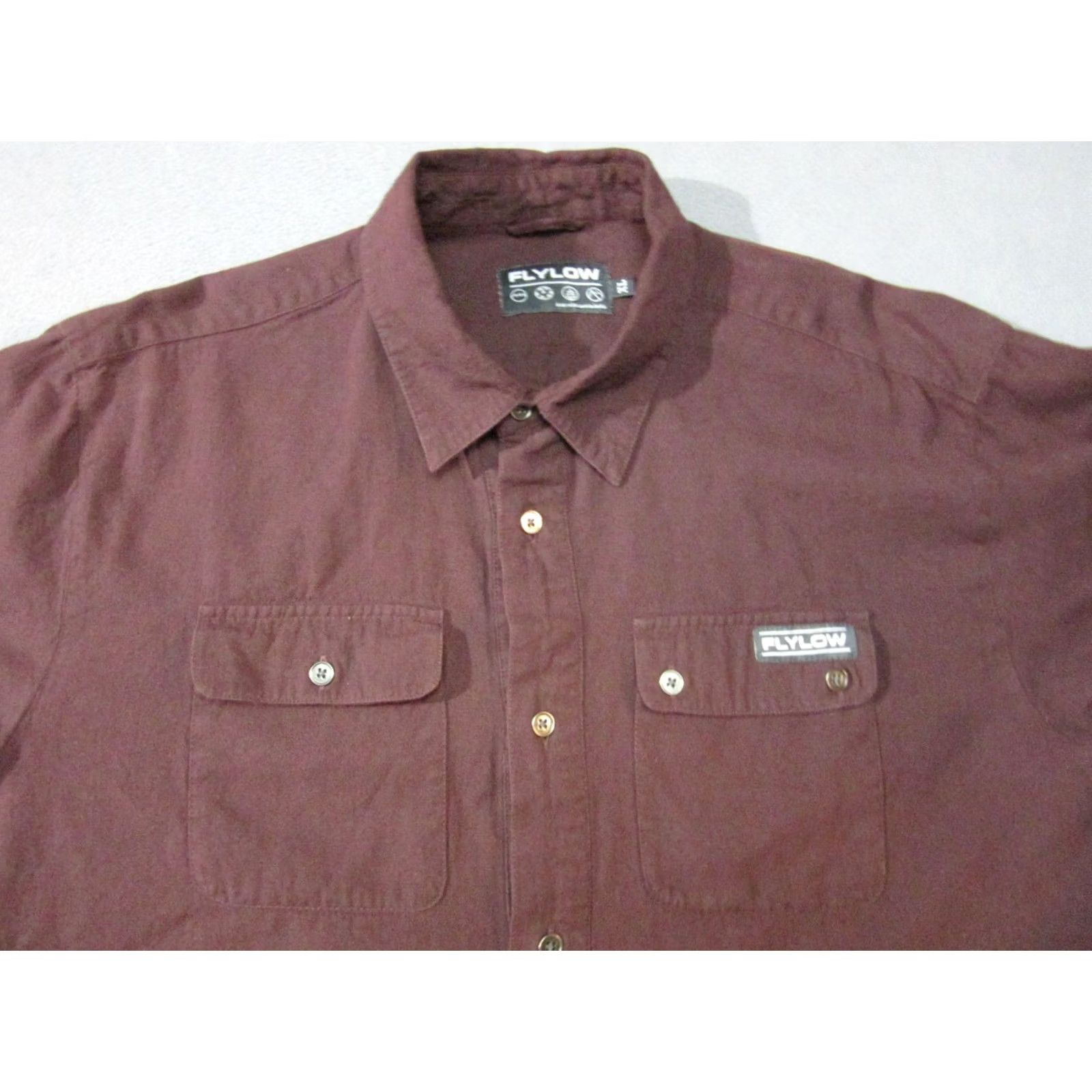 Flylow Flylow Shirt Mens XL Red Long Sleeve Outdoor Fishing Hiking Cargo Button-Up Casual Travel Size US XL / EU 56 / 4 - 2 Thumbnail