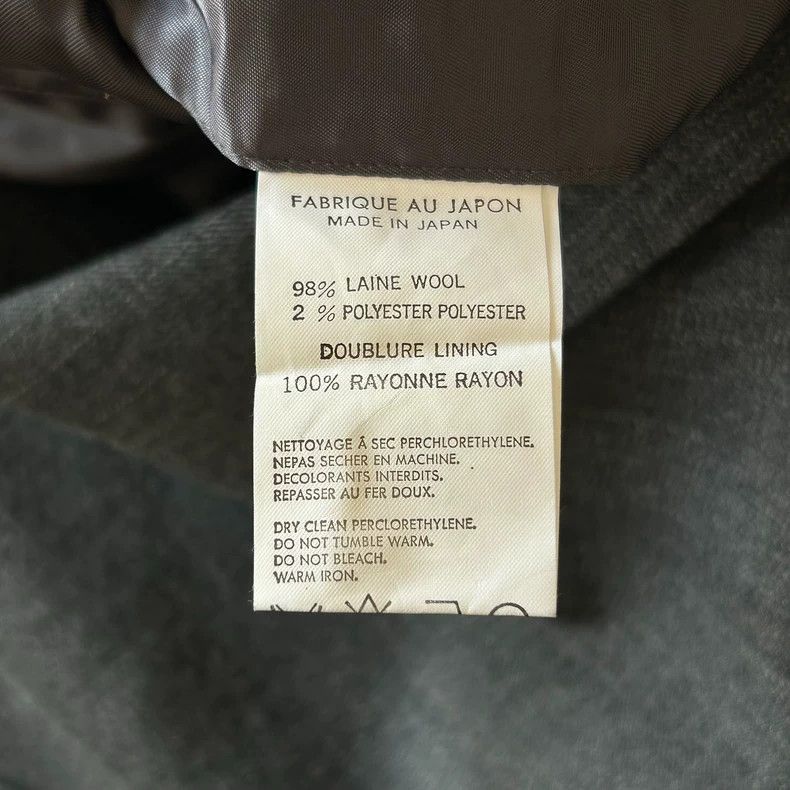 Yohji Yamamoto Yohji Yamamoto size m 90s carbon grey dark stripe suit 250 Size 38R - 5 Thumbnail