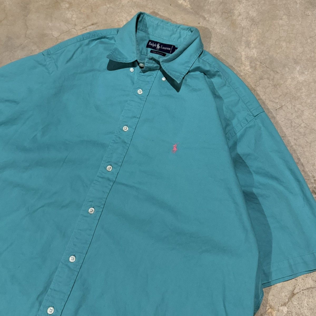 Polo Ralph Lauren Vintage 1990s Polo Ralph Lauren Pony Logo Button Up Shirt Size US XL / EU 56 / 4 - 3 Thumbnail