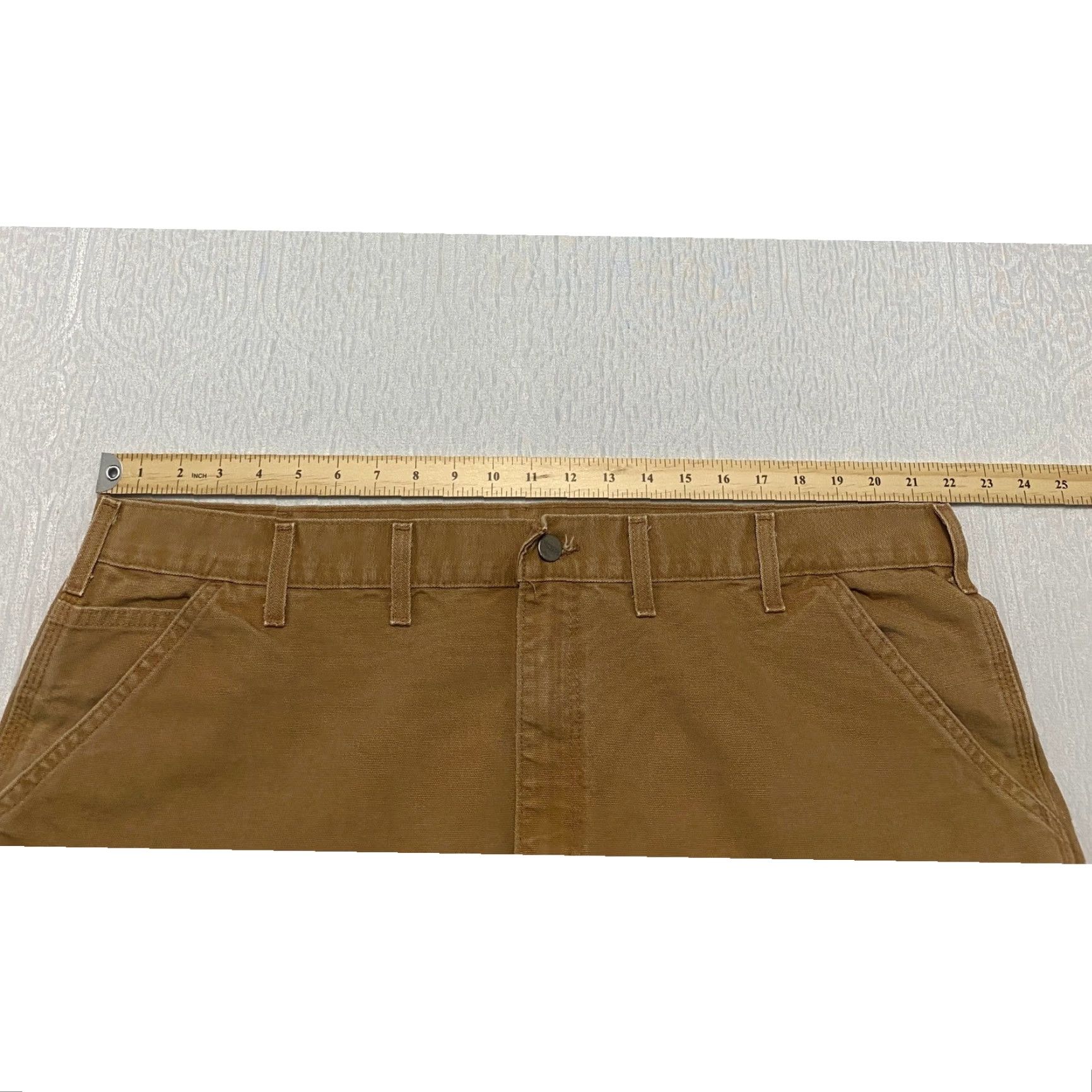 Carhartt Carhartt Pants Carpenter Work Men's 44×32 Brown Duck Canvas 5-Pocket Cargo Pocket Relaxed Straight Engineers Workwear Mens Size US 44 / EU 60 - 5 Thumbnail
