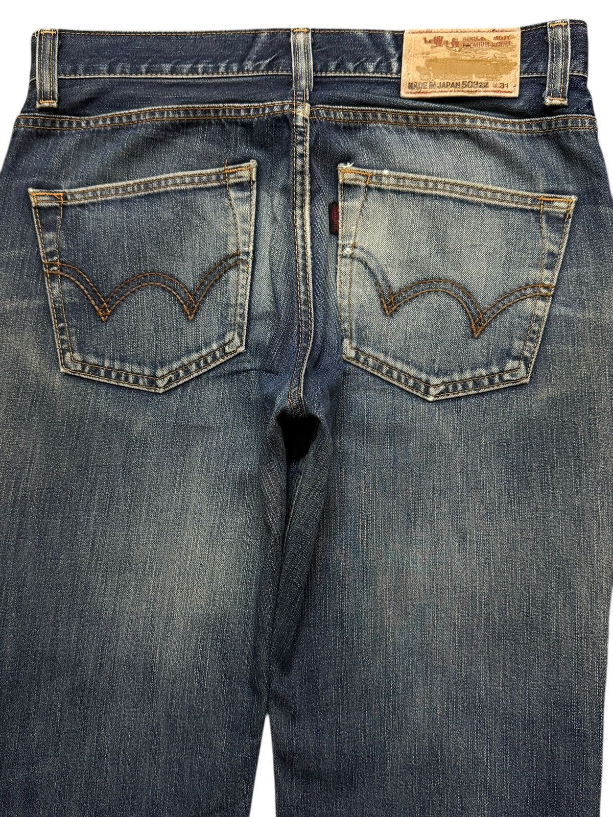 Edwin Vintage 90s Edwin Japan 503 Faded Wash Distressed Straight Size US 32 / EU 48 - 4 Thumbnail