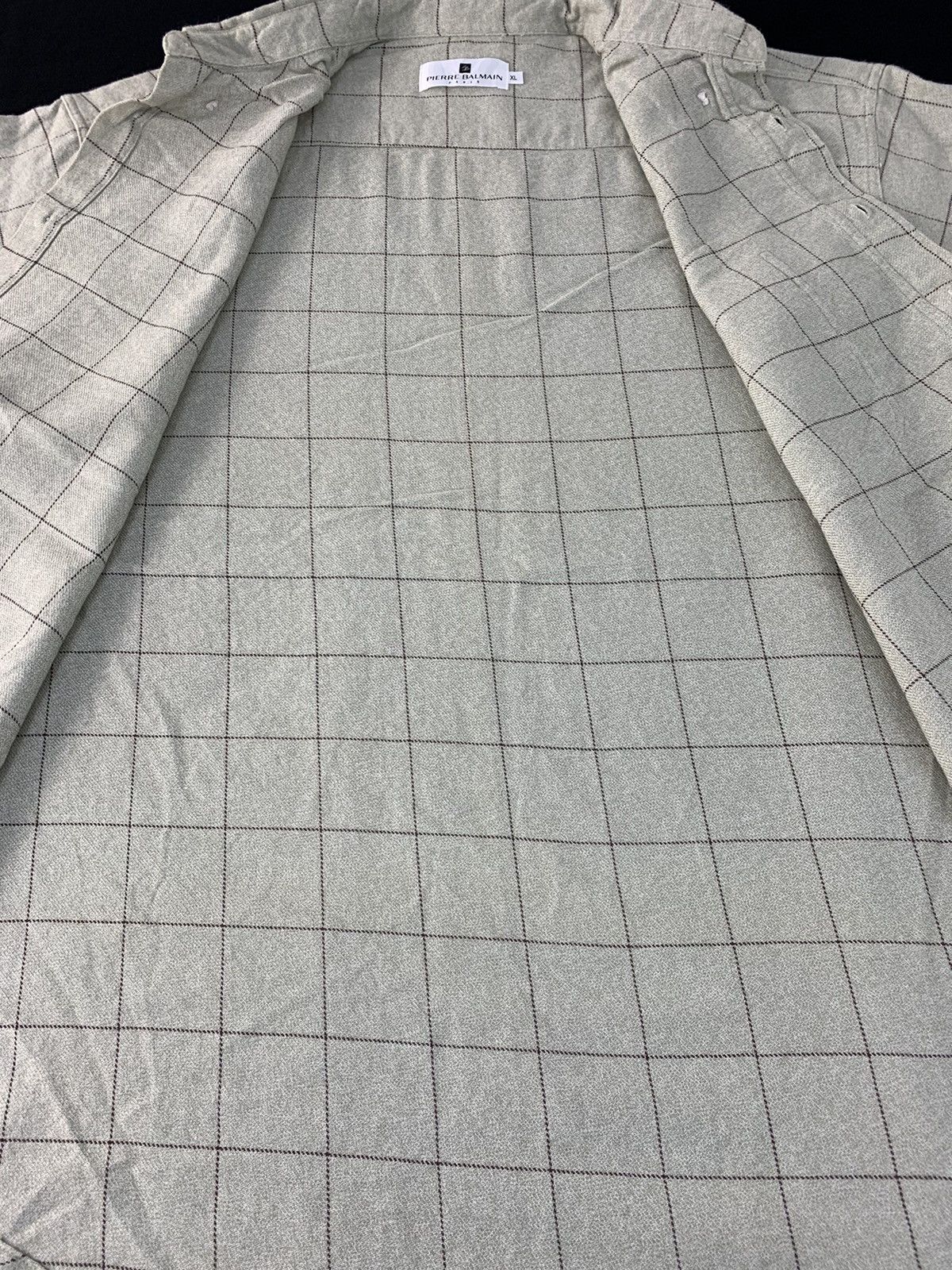 Pierre Balmain 90s Pierre Balmain Paris Checked Design Single Pocket Shirt Size US XL / EU 56 / 4 - 6 Thumbnail
