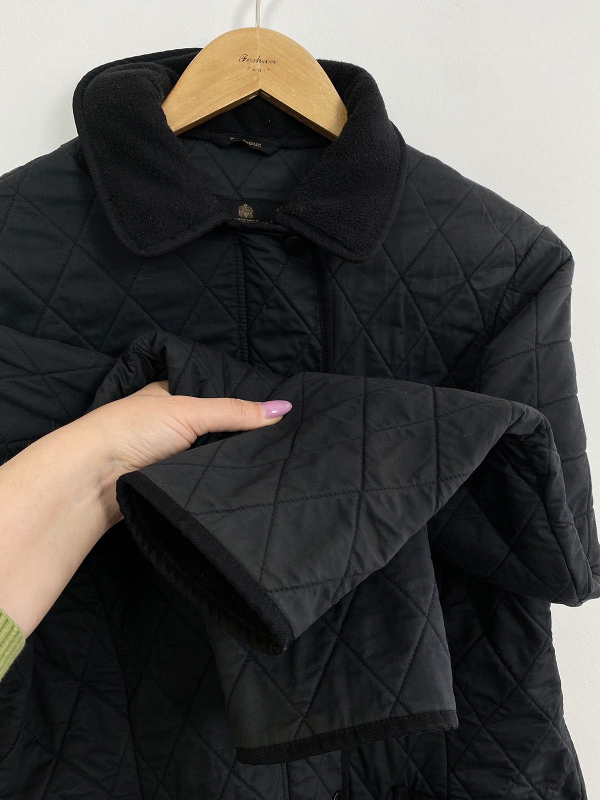 Designer Barbour Soft Duracotton Polarquilt Jacket Padded Size UK12 Size M / US 6-8 / IT 42-44 - 6 Thumbnail