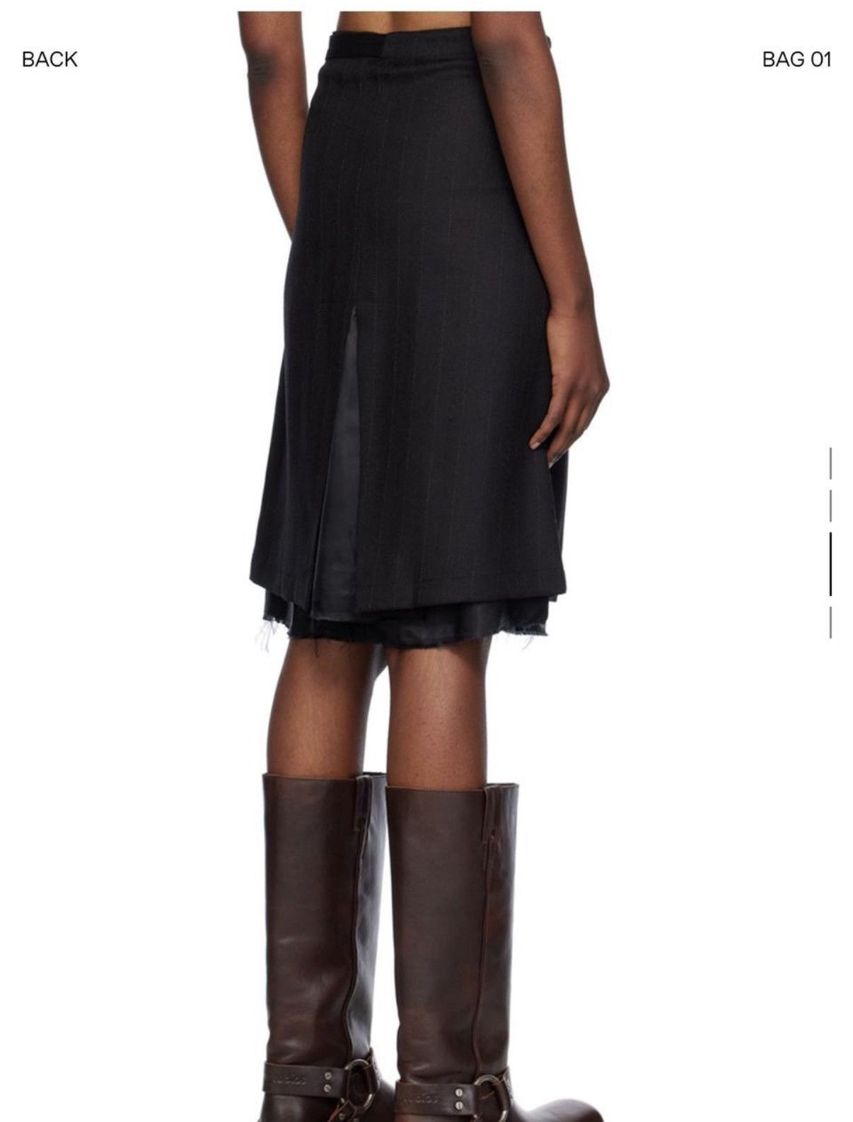 Our Legacy our legacy black clasp midi skirt Size 25" / US 0 / IT 36 - 2 Thumbnail
