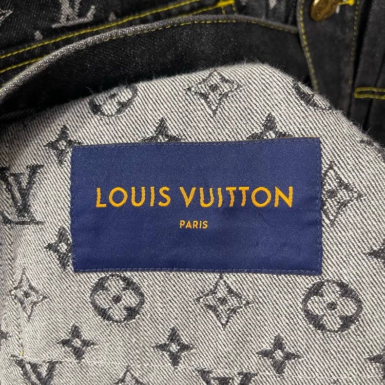Louis Vuitton Louis Vuitton Deconstructed pattern full print denim jacke Size US S / EU 44-46 / 1 - 5 Thumbnail