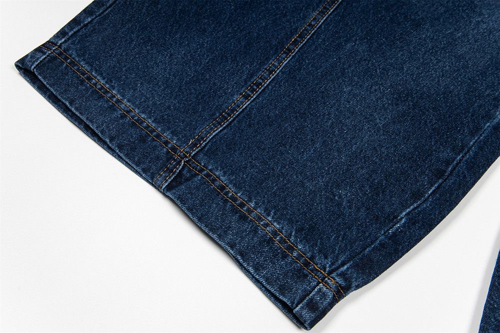 Jean Retro American patchwork washed curved jeans for men Size US 32 / EU 48 - 5 Thumbnail