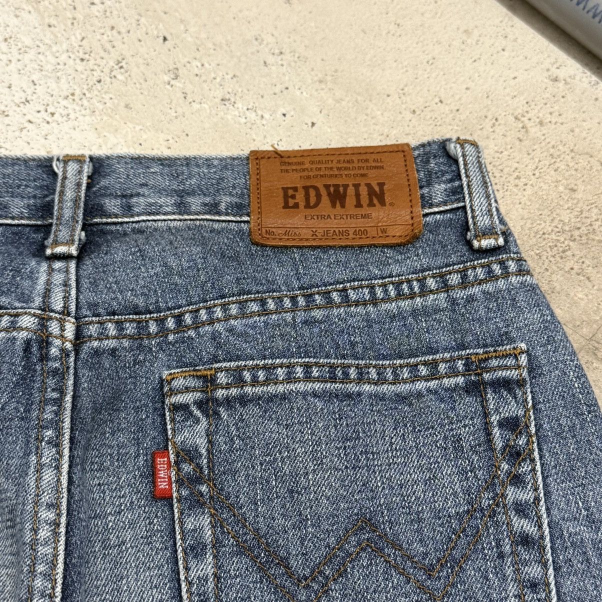 Edwin Flare Vintage Edwin Extra Extreme Miss X Jeans Pants Size 28" / US 6 / IT 42 - 16 Thumbnail