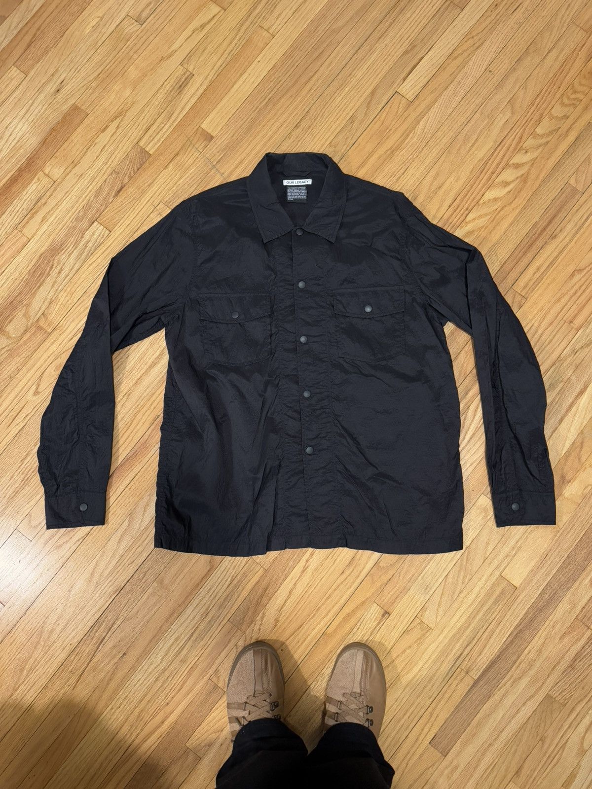 Our Legacy Chamois Nylon Overshirt Black Size US M / EU 48-50 / 2 - 1 Thumbnail