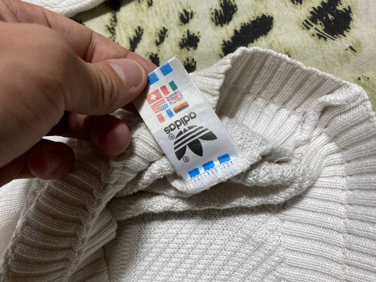 Adidas × Vintage Vintage Adidas 90s Knit Sweater Jumper Size US M / EU 48-50 / 2 - 13 Thumbnail