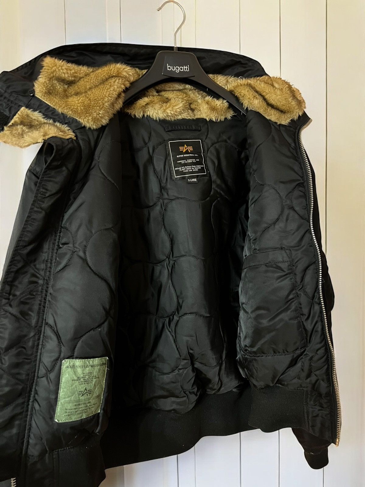 Alpha Industries × Vintage ALPHA INDUSTRIES HOODED FUR BOMBER CWU XL SIZE Y2k Size US XL / EU 56 / 4 - 7 Thumbnail