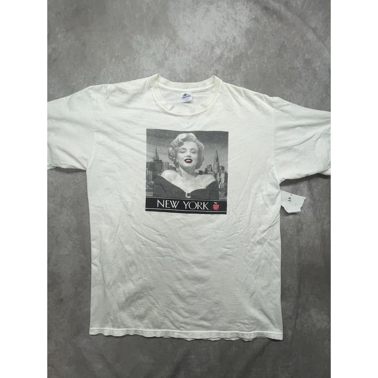 Starter VTG RARE 90s Starter Marilyn Monroe New York City T-Shirt US Size US L / EU 52-54 / 3 - 2 Thumbnail