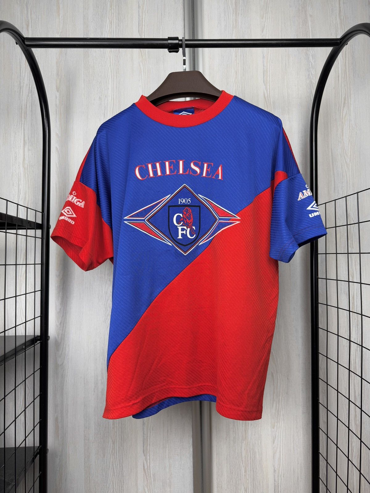 Umbro Chelsea 1993/95 Umbro Amiga Training Football Shirt Jersey L Size US L / EU 52-54 / 3 - 1 Thumbnail