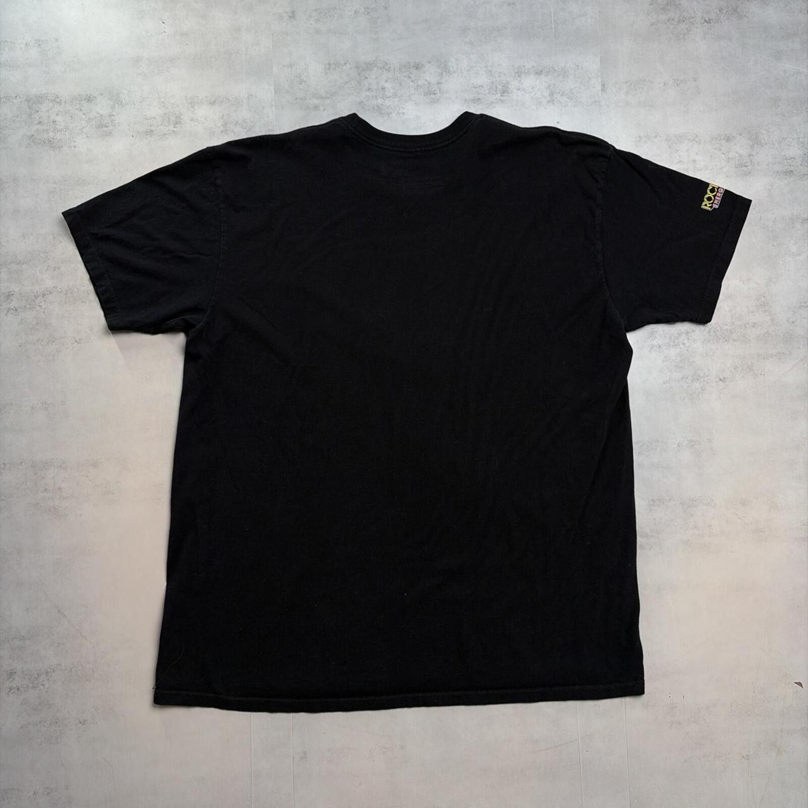 Other Y2K Black Rockstar Energy Grunge Skater T-Shirt Size US XL / EU 56 / 4 - 6 Thumbnail