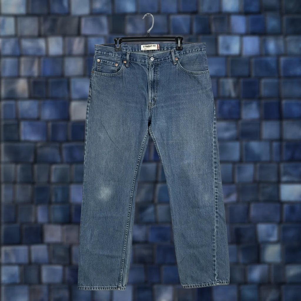 Levi's Levi's Jeans Mens 38x34 Blue Straight Fit Denim 505 Classic 5-Pocket Zip Fly Regular Waist 34 Inseam Mens Jeans Size US 38 / EU 54 - 1 Thumbnail