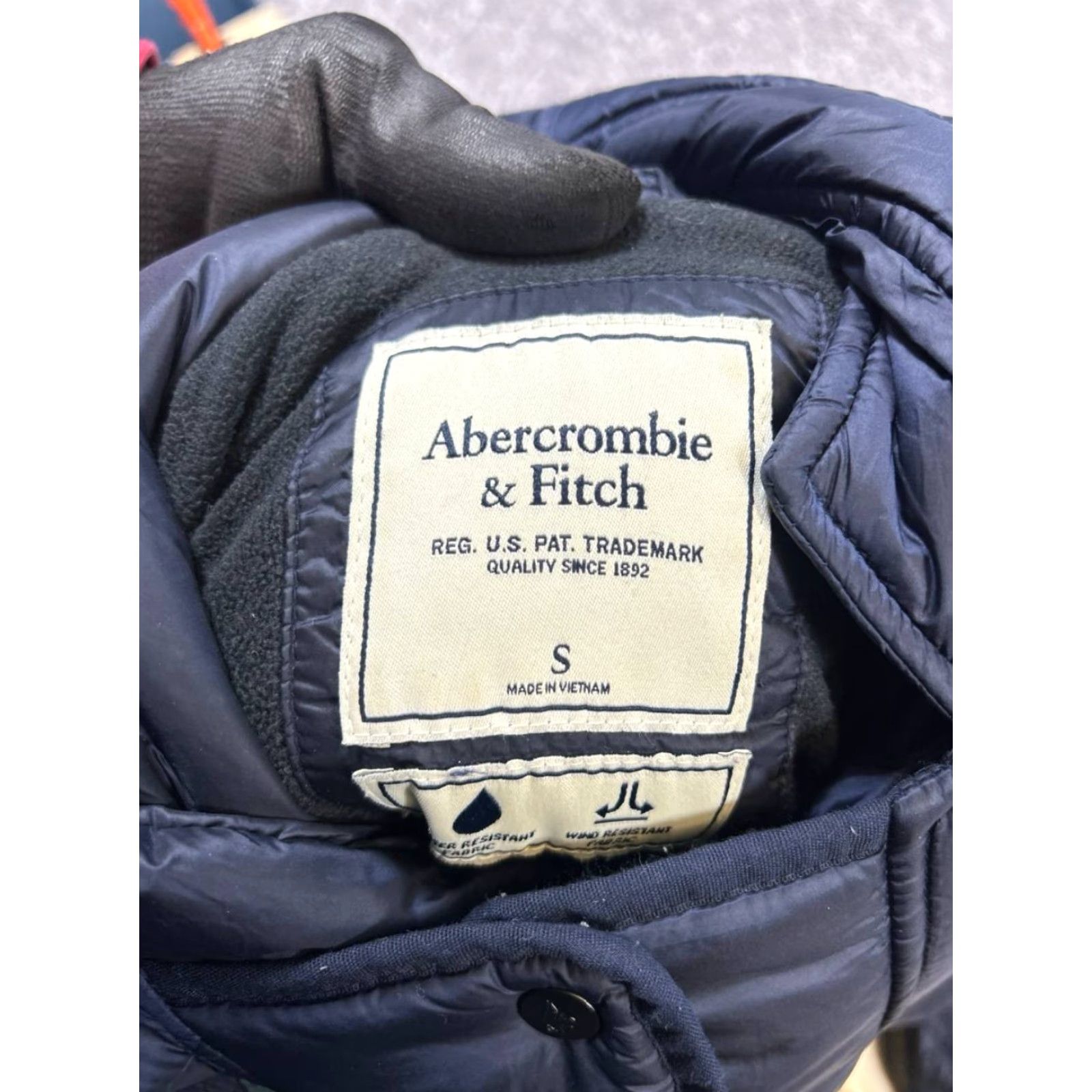 Abercrombie & Fitch Abercrombie & Fitch Jacket Womens Small Blue Insulated Full Zip Size S / US 4 / IT 40 - 3 Thumbnail