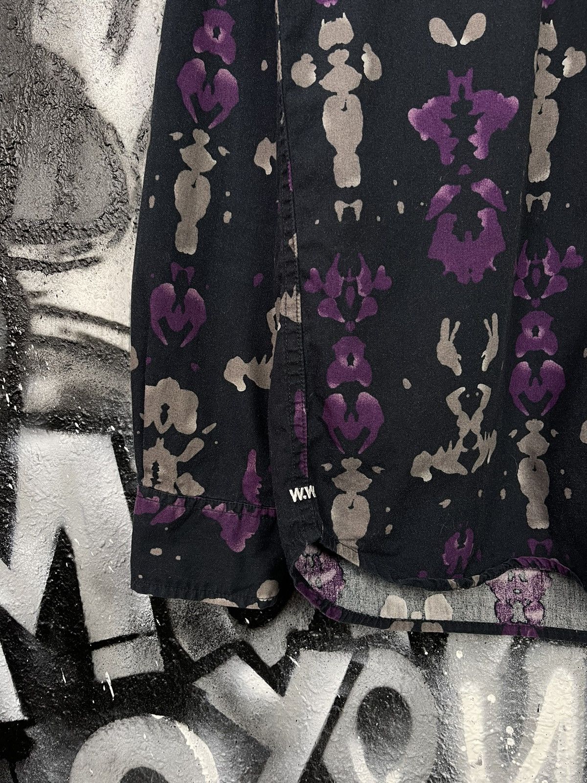 Japanese Brand × Wood Wood Wood Wood Rorschach Printed Button Up Shirt Men’s Size S Size US S / EU 44-46 / 1 - 6 Thumbnail