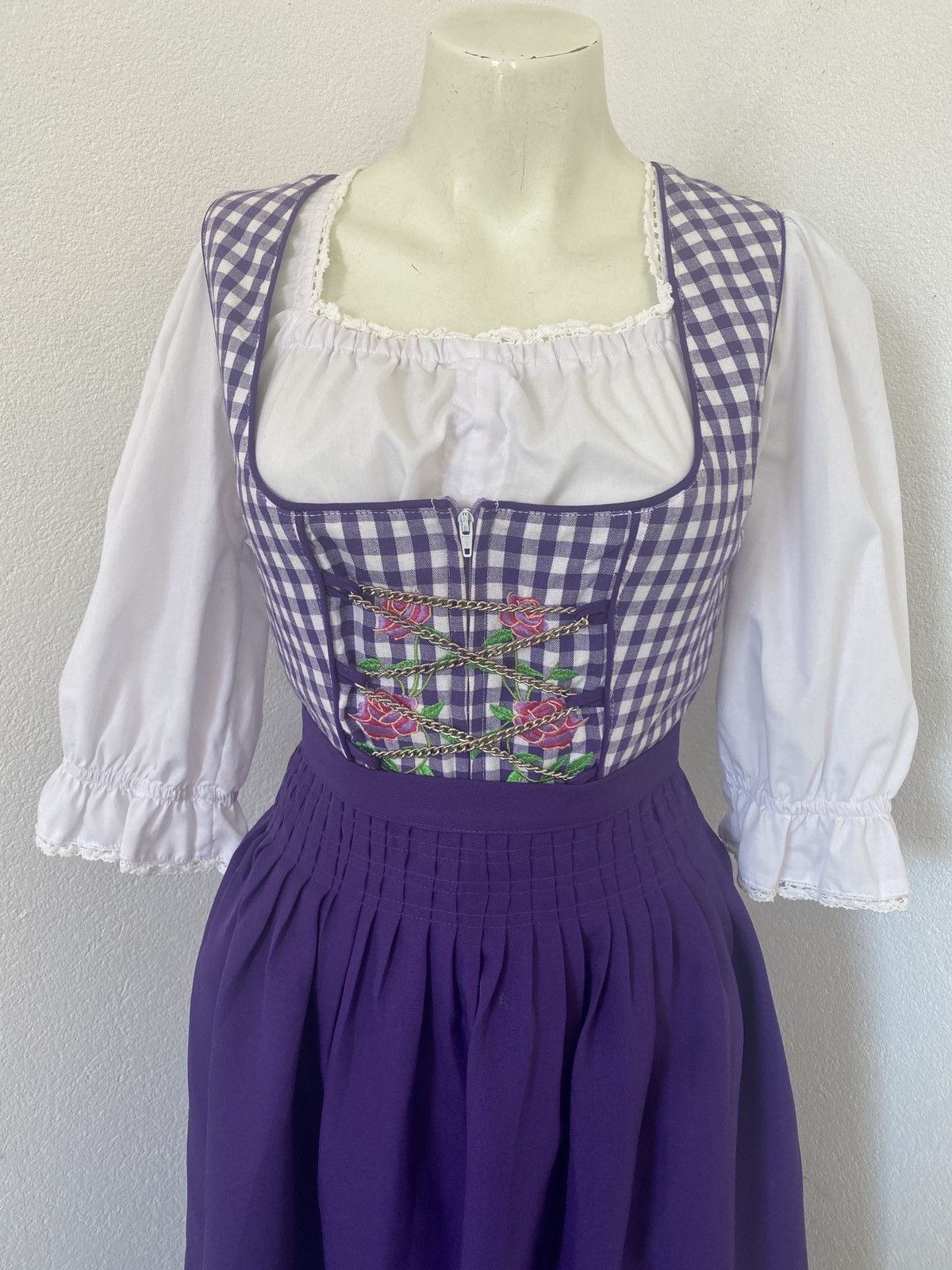 Vintage Trachten maxi dress Size S / US 4 / IT 40 - 4 Thumbnail