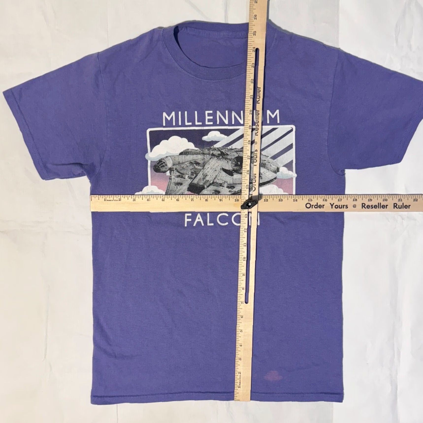 Star Wars Star Wars T-Shirt Purple Logo Retro Shirt Short Sleeve Men Ladies S Regular Cotton Jersey Crew Neck Casual Vintage: No Size S / US 4 / IT 40 - 3 Thumbnail