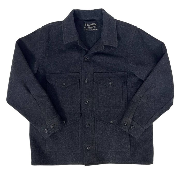 Filson C.C. Filson Mackinaw Wool Cruiser Jacket in Charcoal Size XL ...