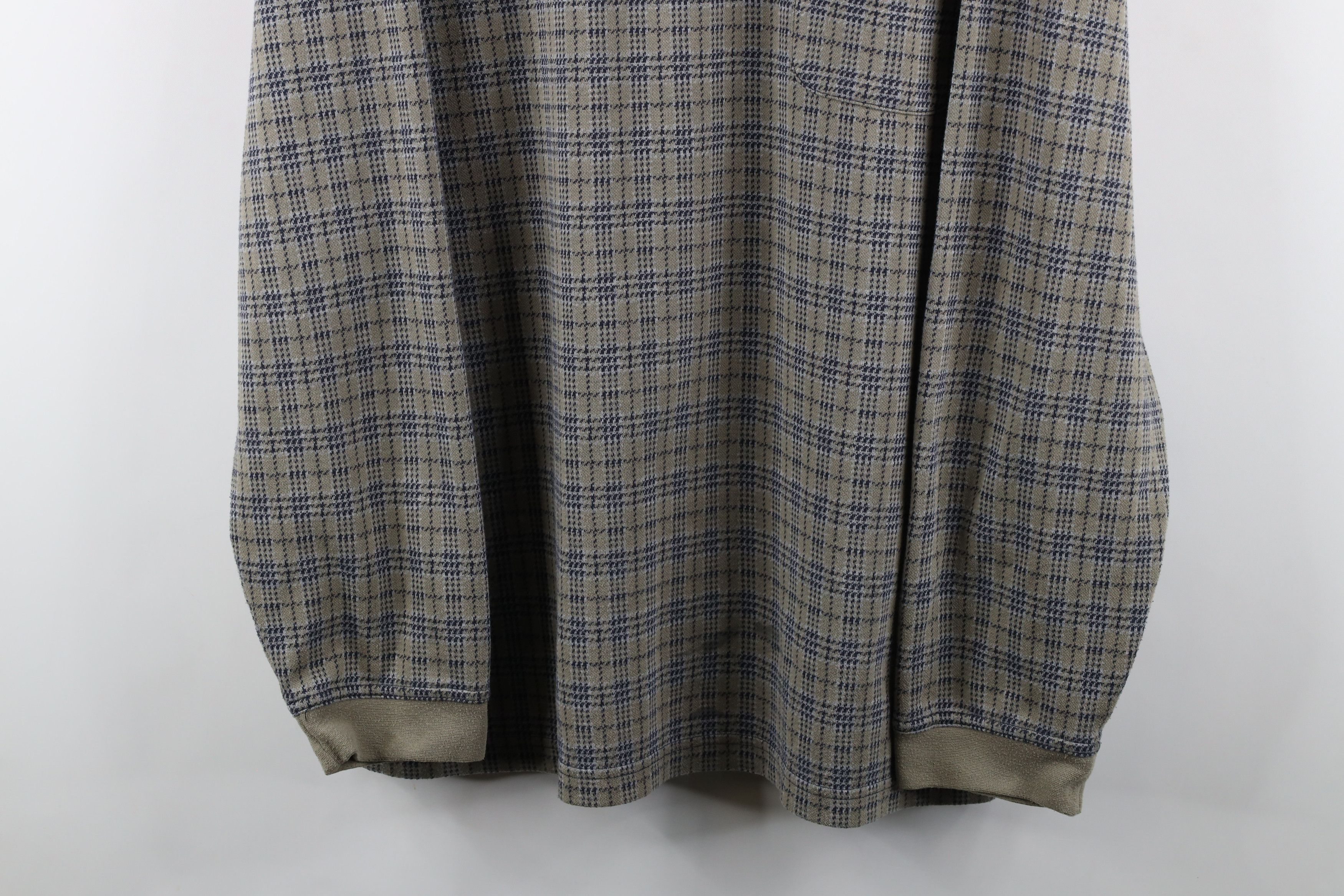 Vintage Vintage 90s Streetwear Long Sleeve Rugby Polo Shirt Plaid Size US XL / EU 56 / 4 - 3 Thumbnail