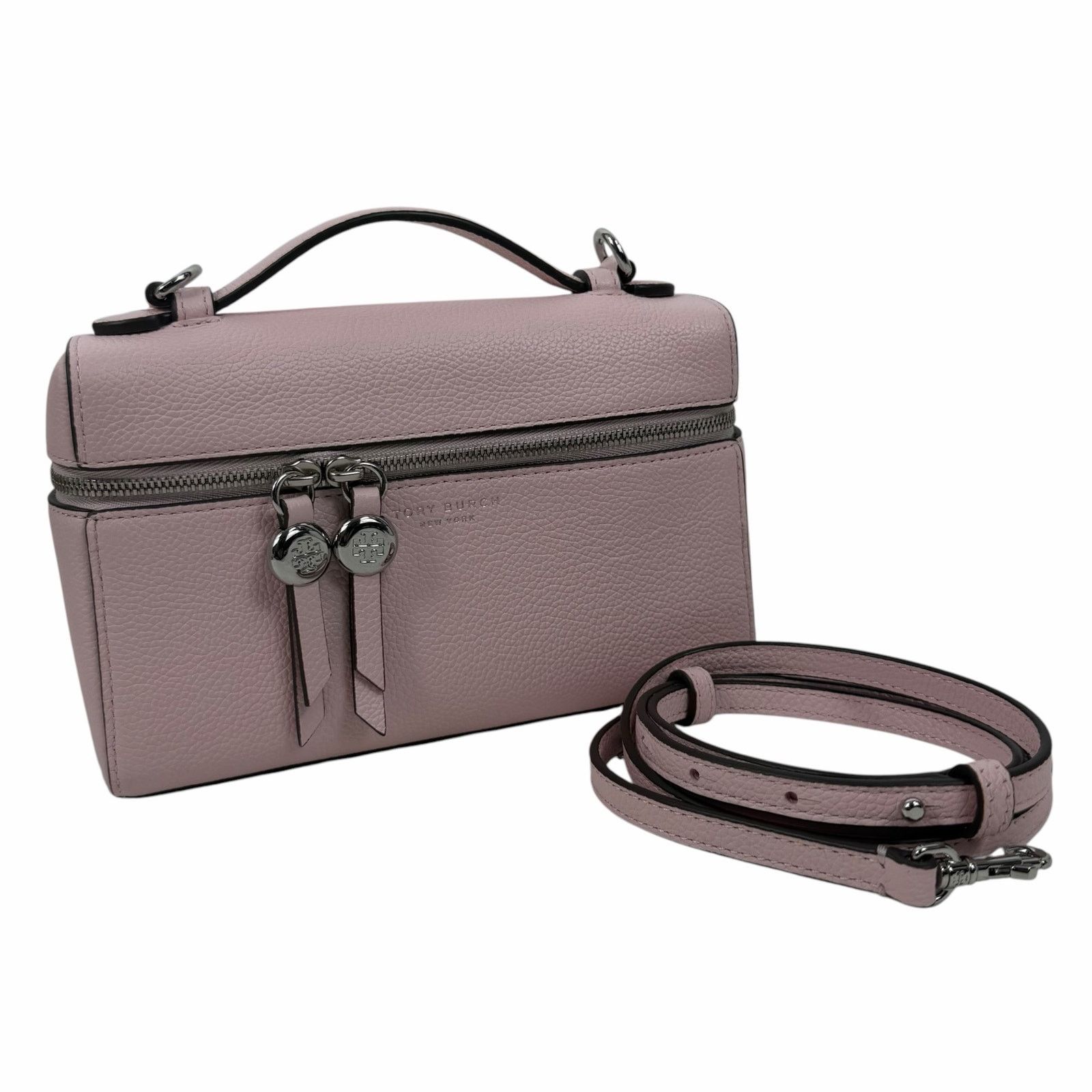 Tory Burch Tory Burch Slim Romy Top Handle Bag Leather Bag Rose Pink Size ONE SIZE - 5 Thumbnail