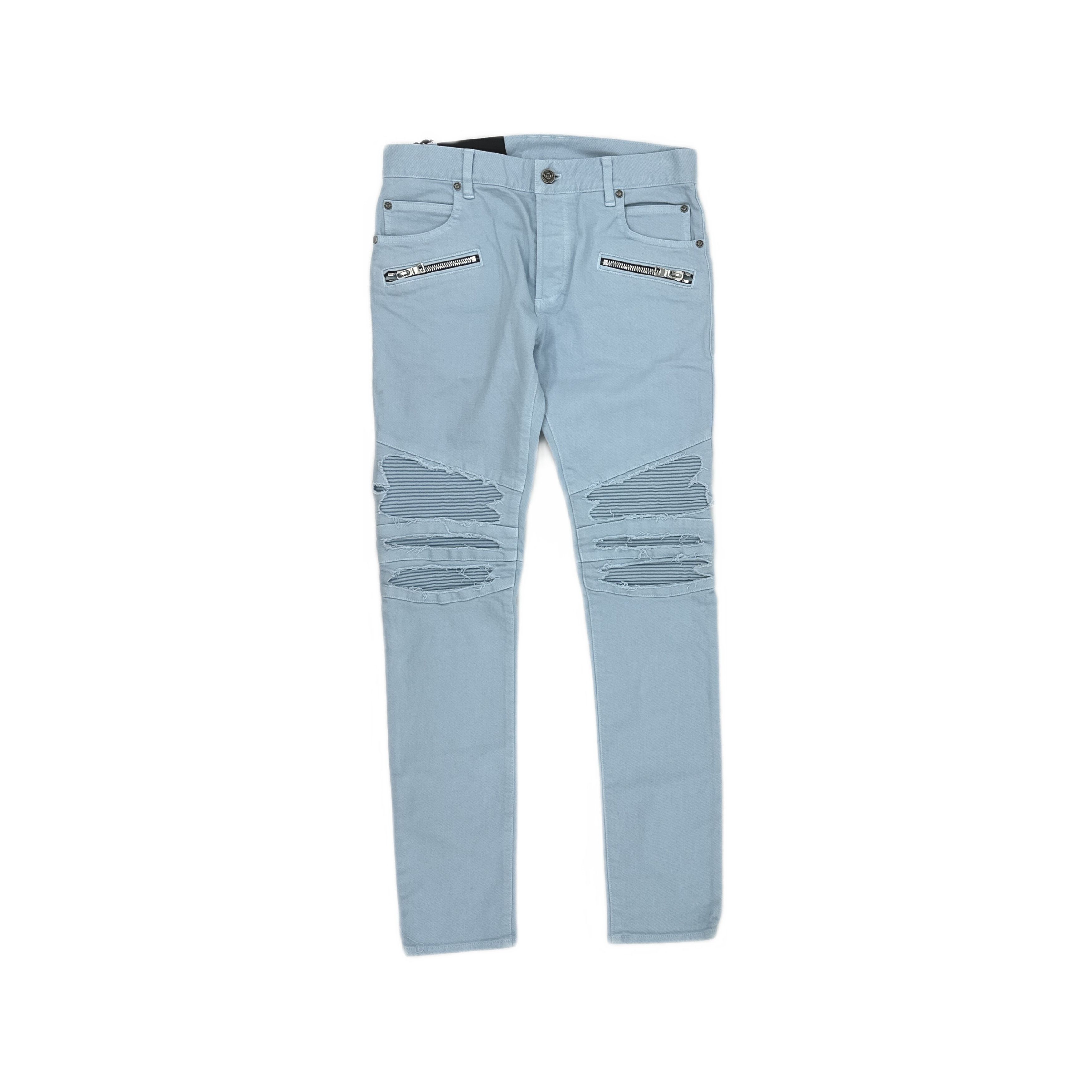 Balmain Balmain Ribbed Denim Jeans Size 31 Size US 31 - 1 Thumbnail
