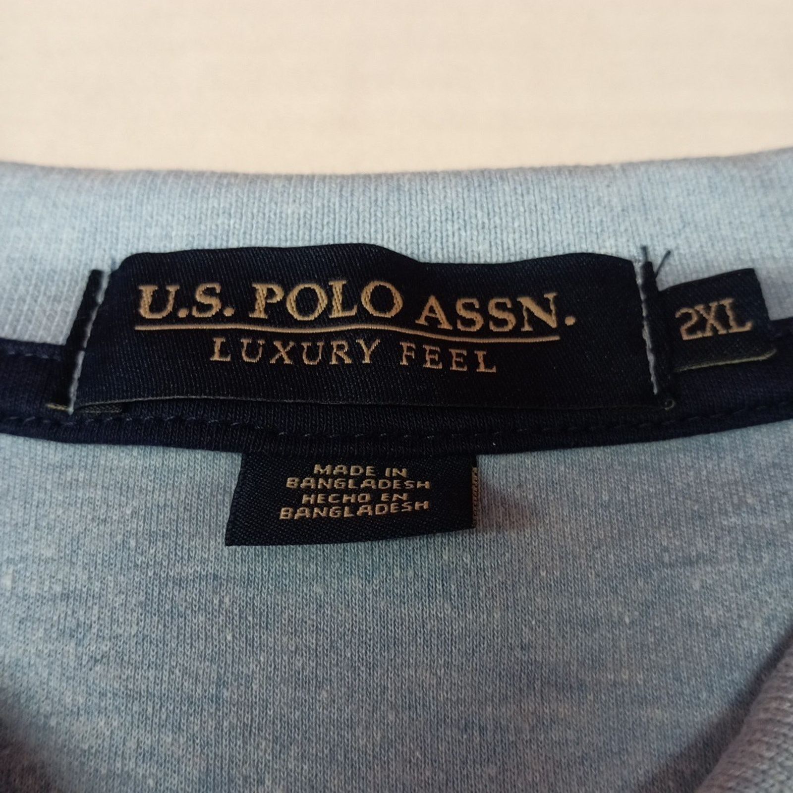 U.S. Polo Assn. U.S. Polo Assn Polo Shirt Men's Size 2XL Blue Heather Size US XXL / EU 58 / 5 - 3 Thumbnail