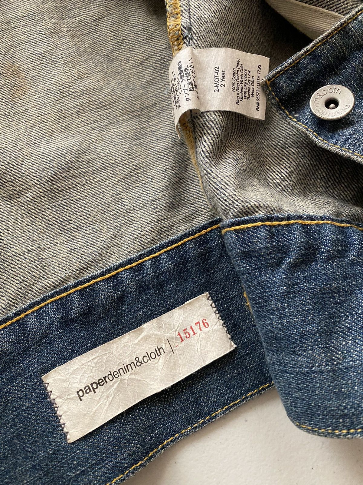 Paper Denim & Cloth Paper, Denim & Cloth 🇺🇸 2 Year Ring x Ring Italian denim jkt Size XS / US 0-2 / IT 36-38 - 2 Thumbnail