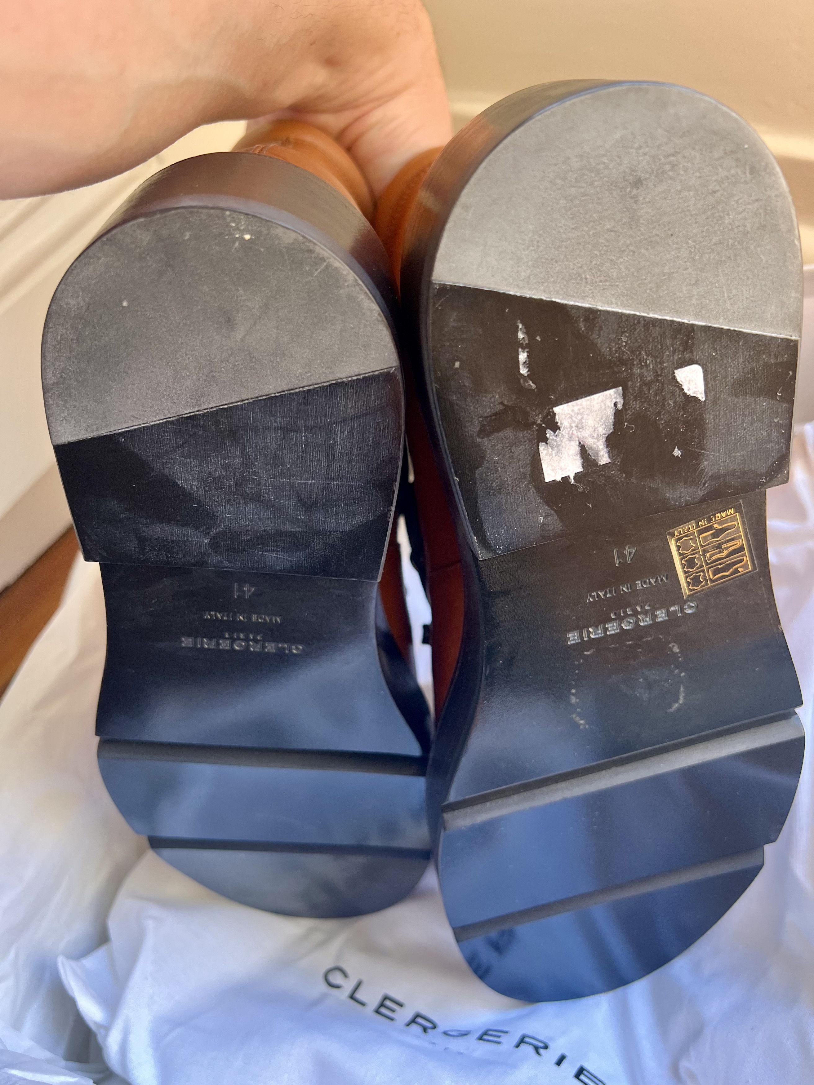Designer × Saint Laurent Paris Clergerie Paris Callum Boot on Goodyear welt on PLATFORM Size US 8 / EU 41 - 20 Thumbnail