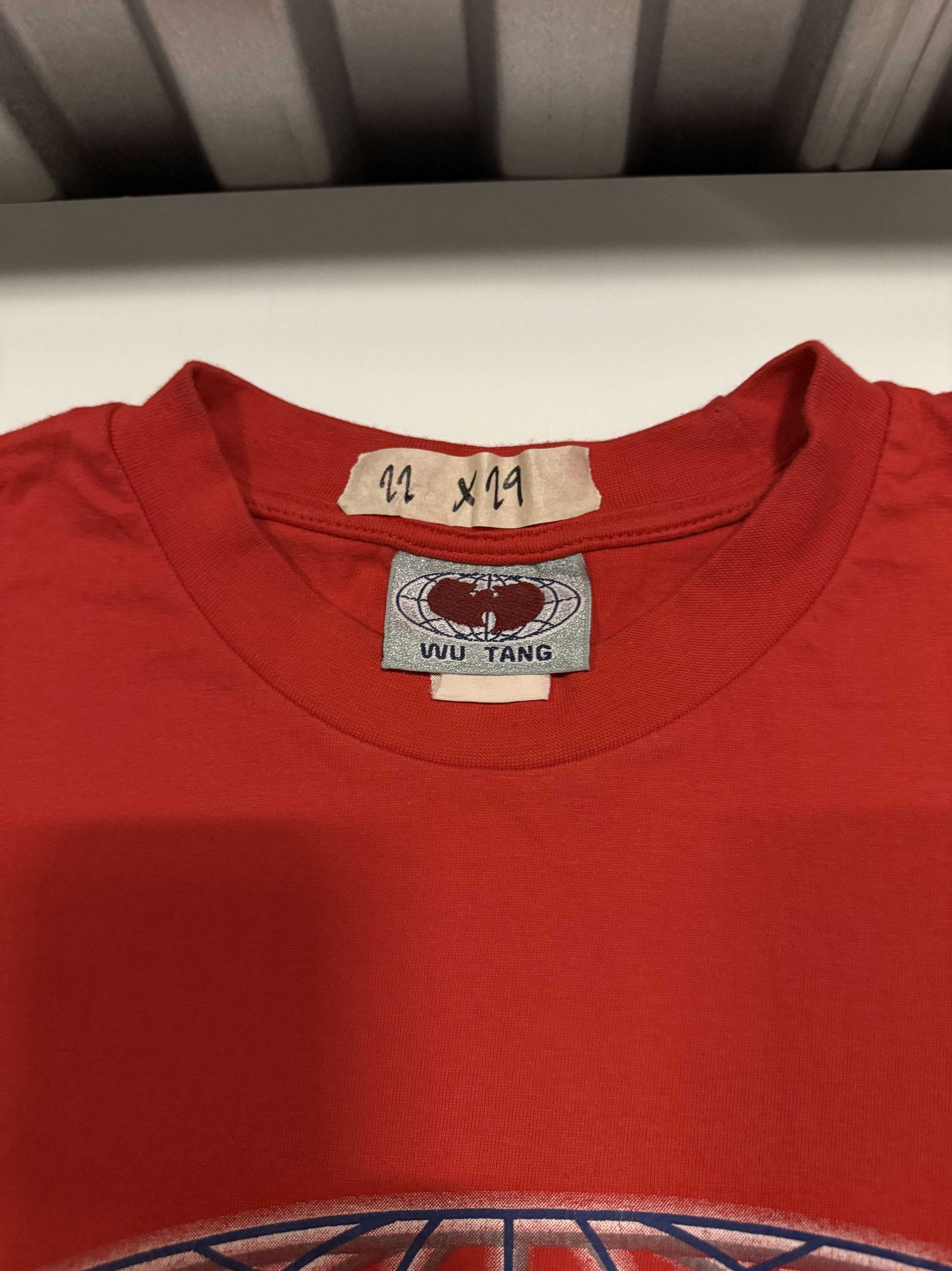 Other Vintage Wu Wear Globe Logo Tee — Red Made in Korea (1990s) Size US XL / EU 56 / 4 - 2 Thumbnail