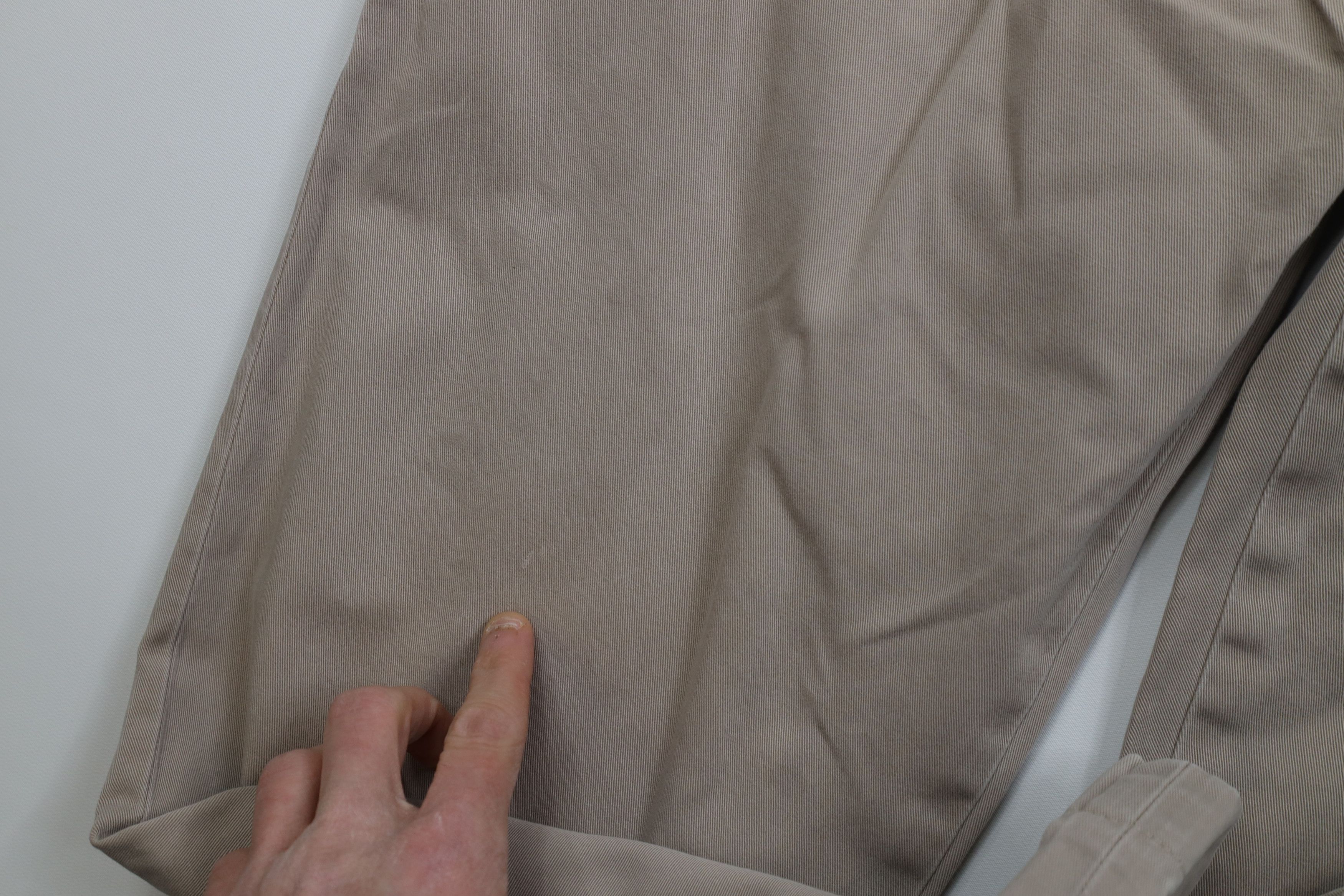 Ralph Lauren Vintage 90s Ralph Lauren Wide Leg Chino Pants Beige Cotton Size US 38 / EU 54 - 6 Thumbnail