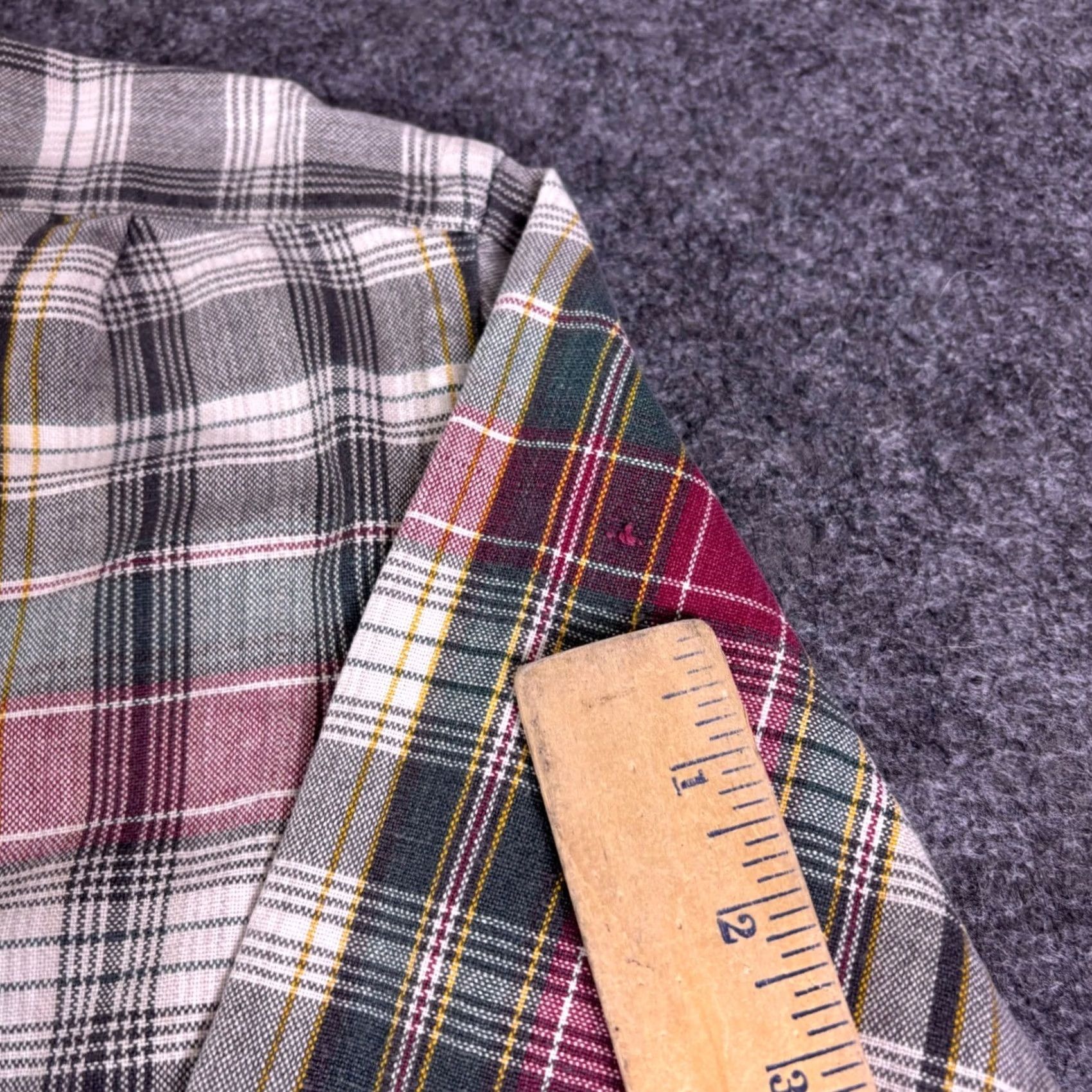Polo Ralph Lauren Polo Ralph Lauren Lowell Sport Plaid Shirt Mens L Burgundy Green Cotton Buttons Embroidered Collared Long Sleeve Vintage No Size US L / EU 52-54 / 3 - 8 Thumbnail