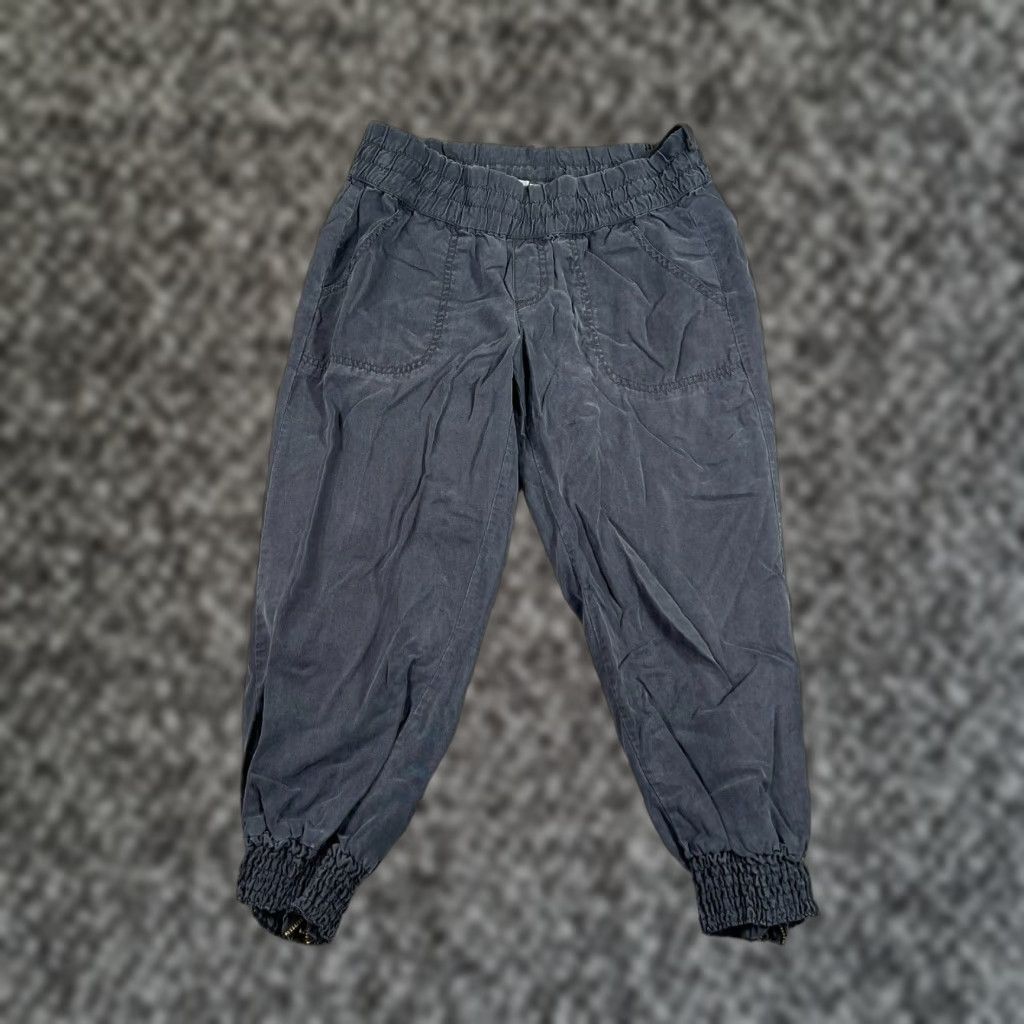 Athleta ATHLETA Capri Jogger Pants Women 6 Gray Drawstring Elastic Waist Lyocell Tapered Classic Size 28" / US 6 / IT 42 - 1 Thumbnail