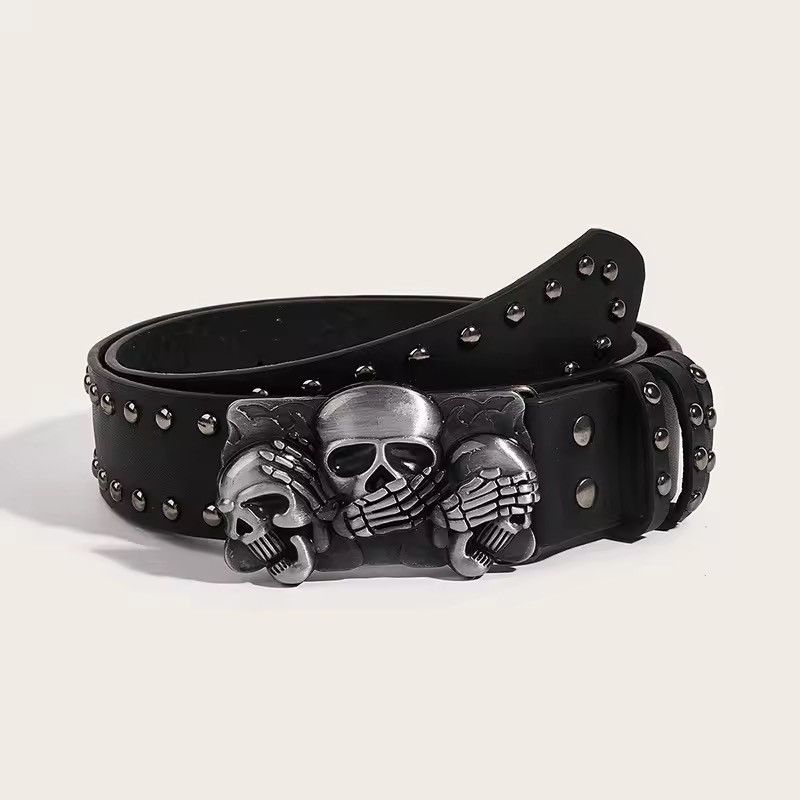 Japanese Brand × Oakley × Vintage Vintage Y2K Oakley Skull Buckle